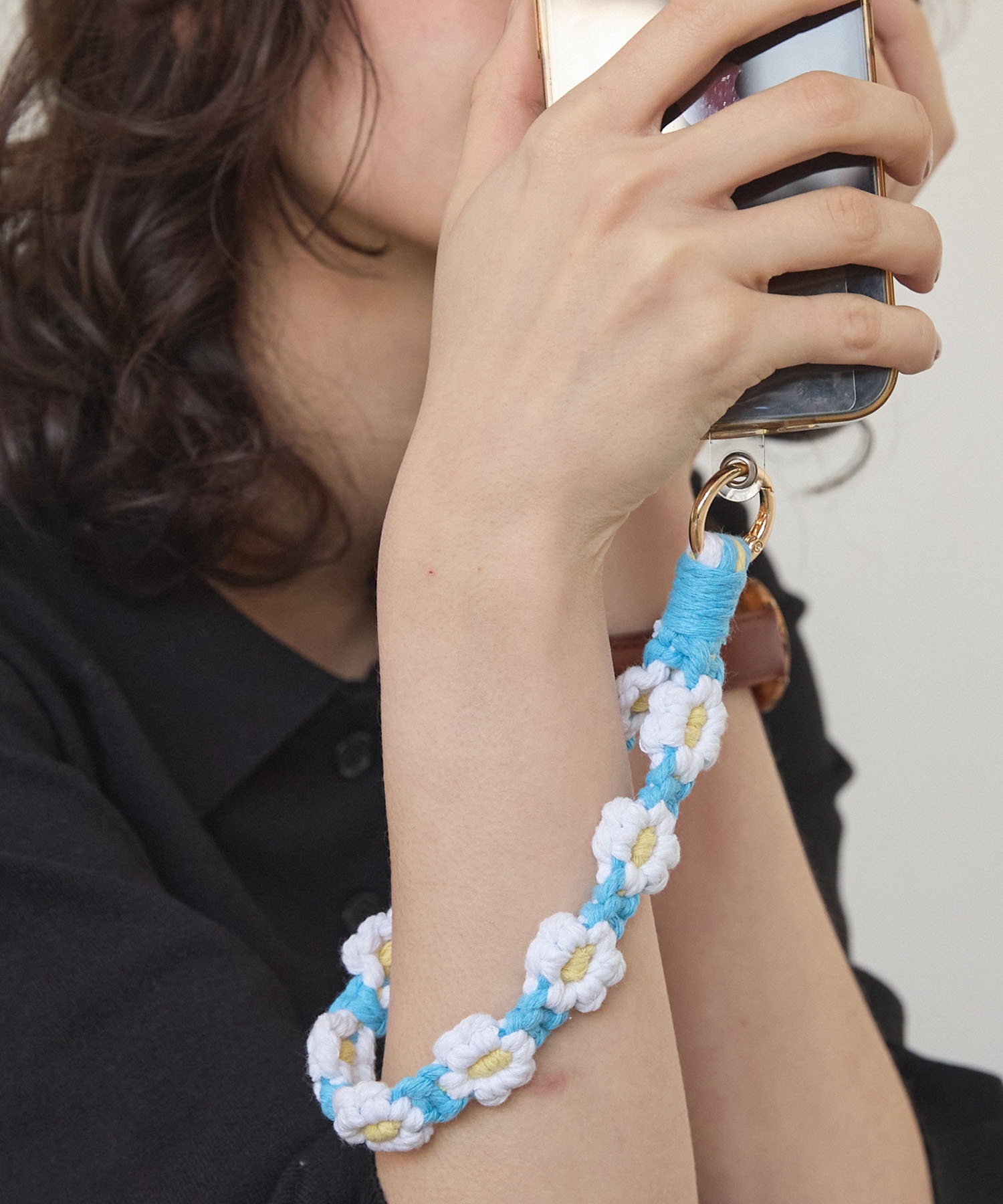 フラワー スマホ ハンドストラップ MONO-MART LADY'S│MONO-MART