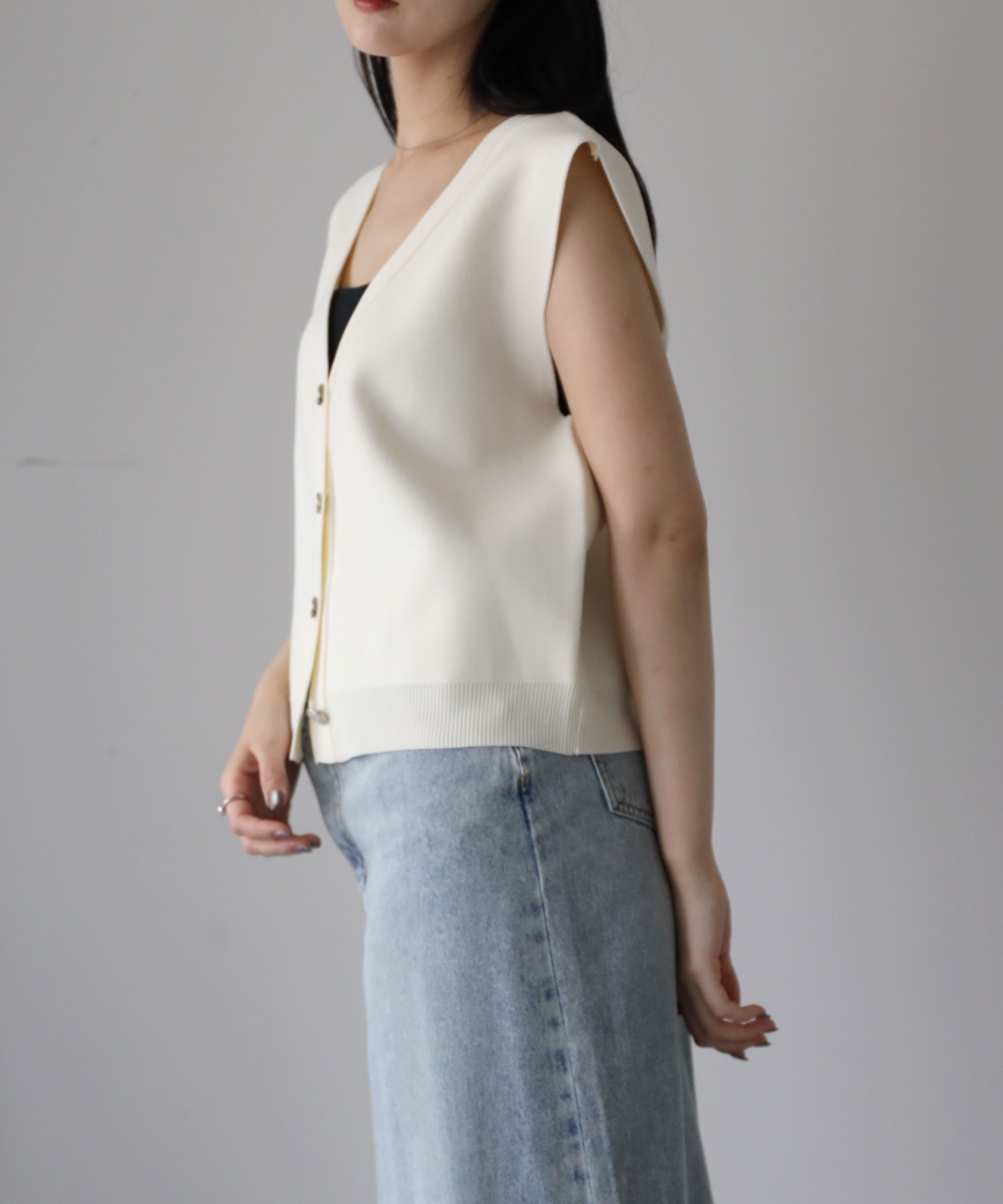 model：164cm. 着用サイズ：FREE