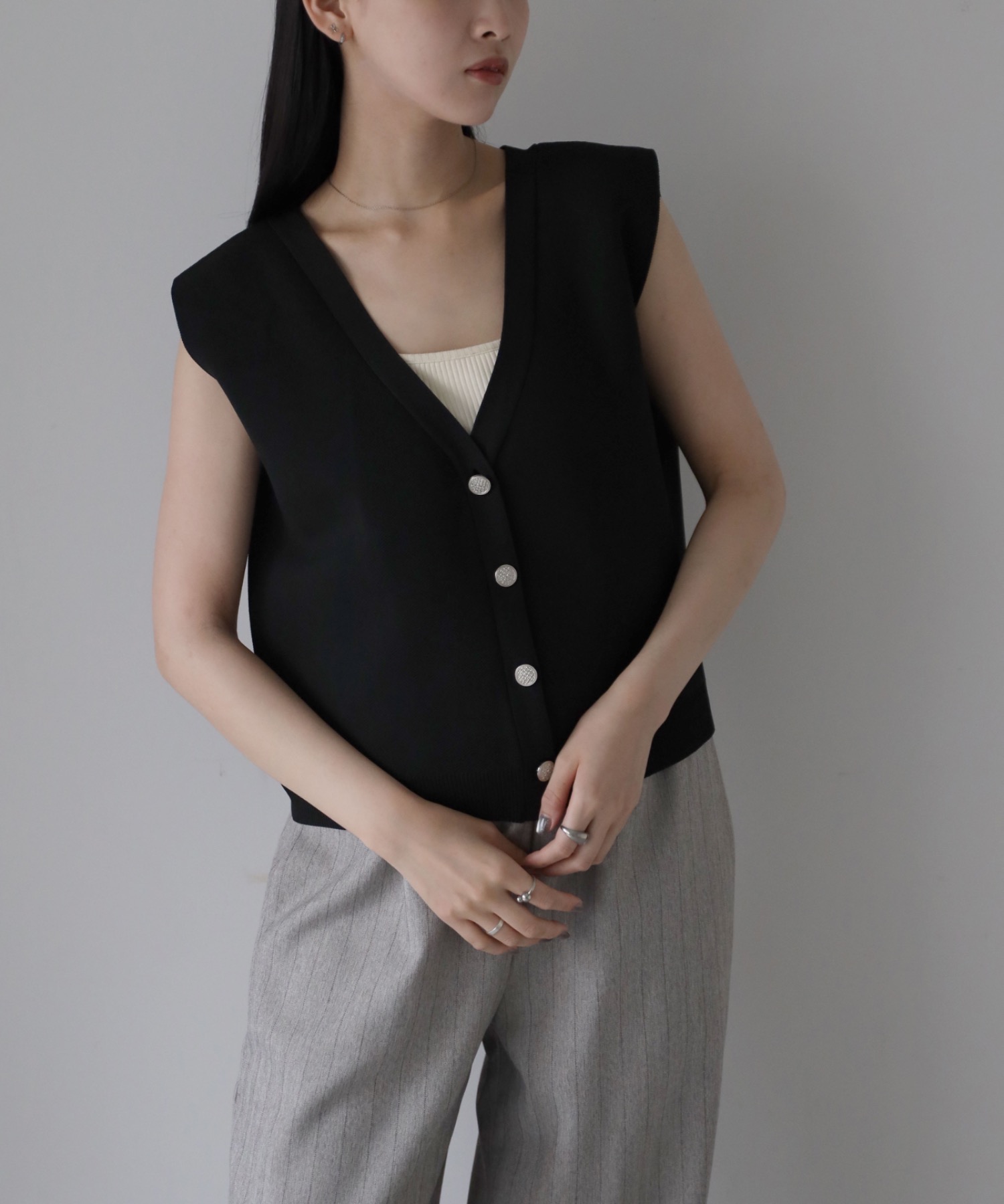model：164cm. 着用サイズ：FREE