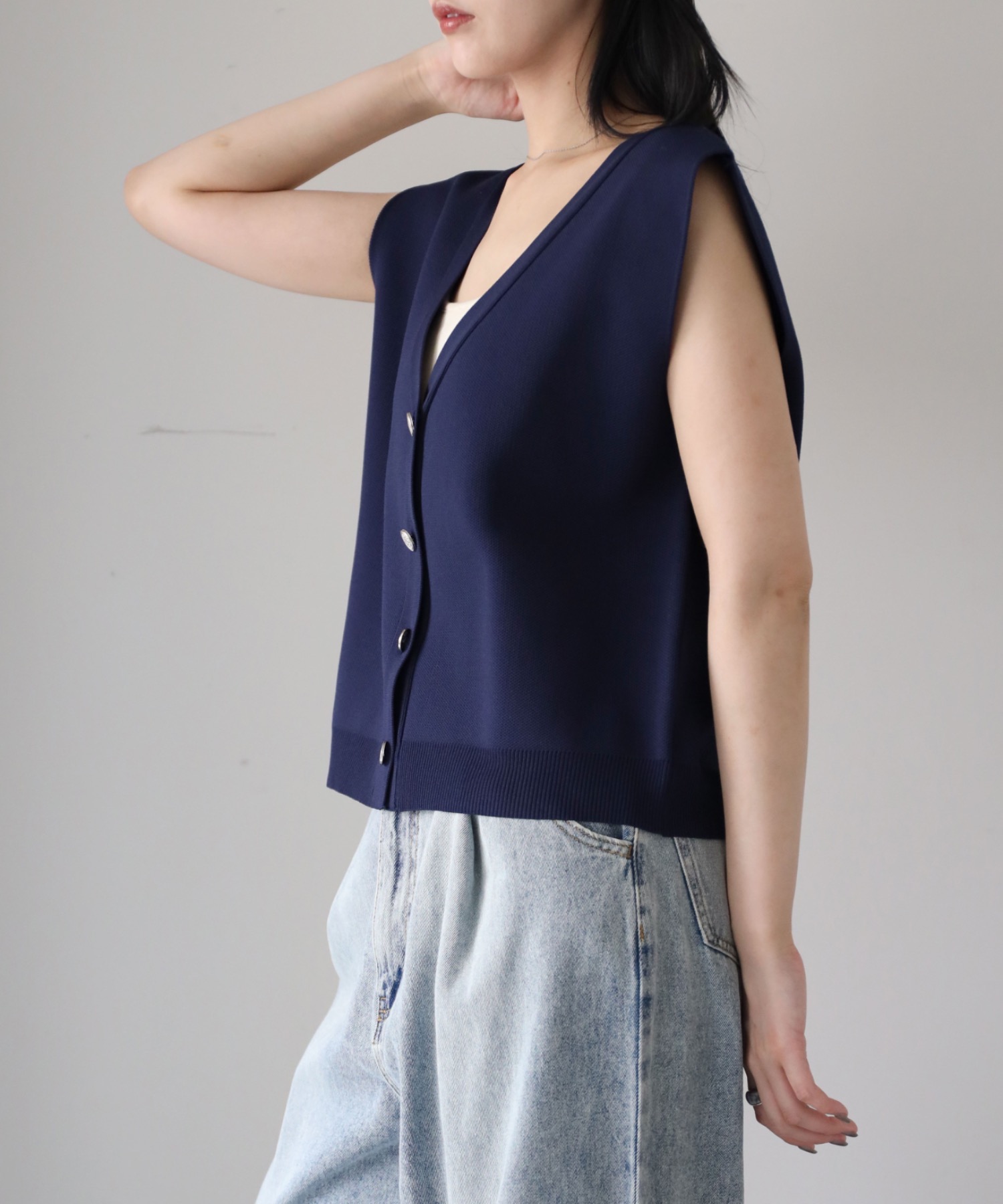 model：164cm. 着用サイズ：FREE