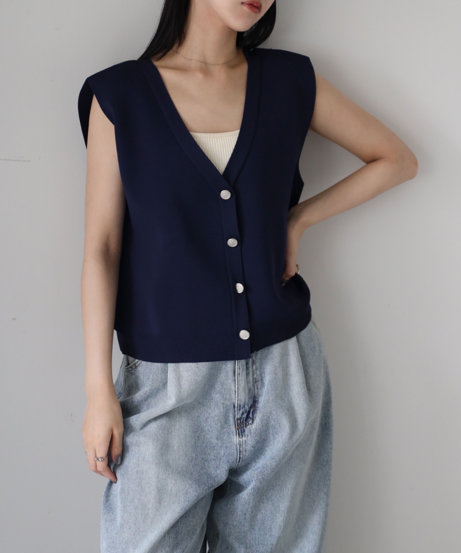 model：164cm. 着用サイズ：FREE