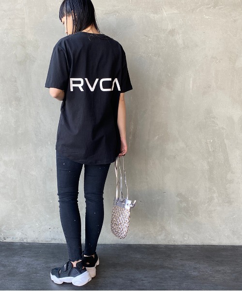 Rvca ルーカ バックテールロゴプリントショートスリーブｔシャツ 配送員設置送料無料