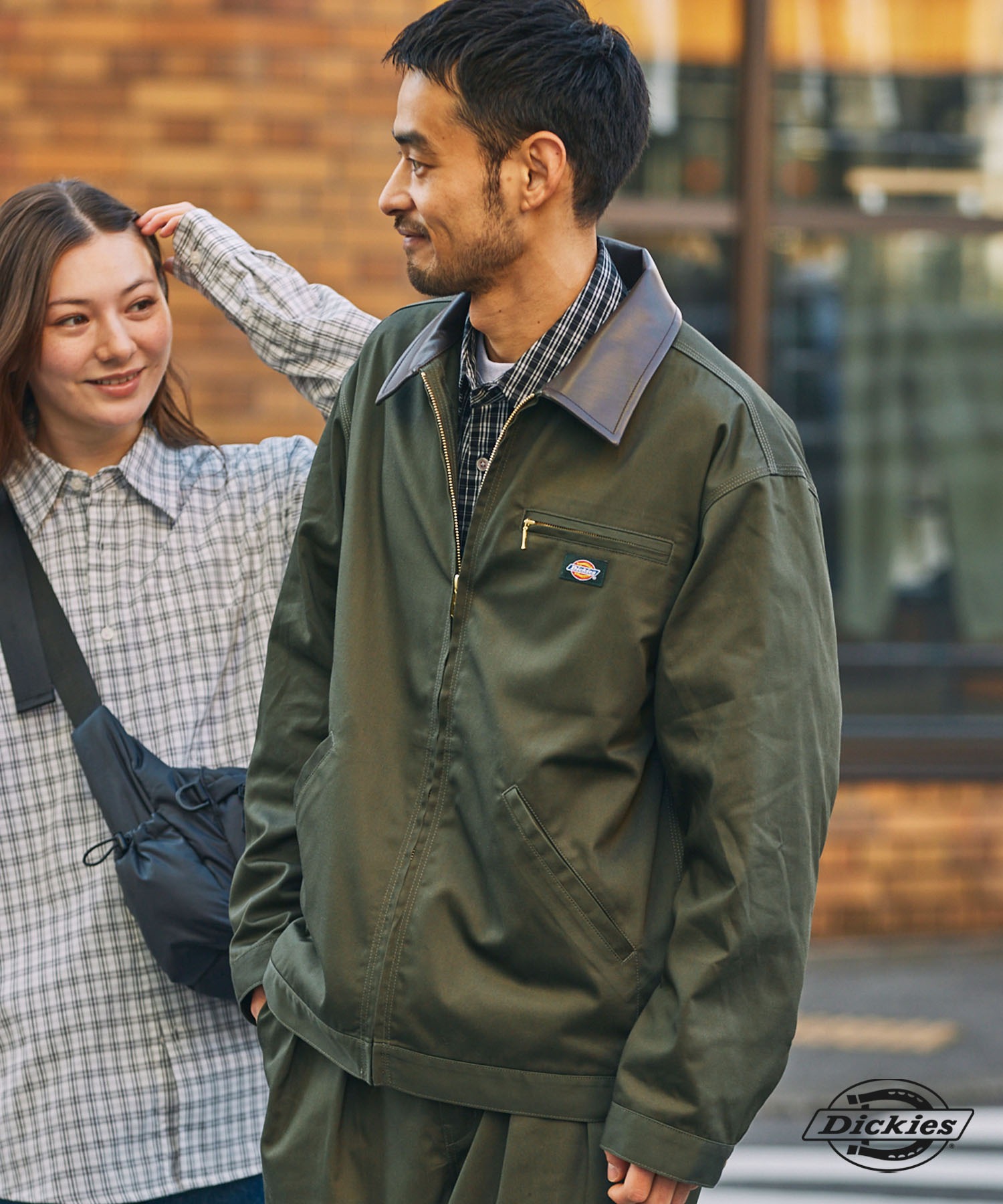 セットアップ対応> Dickies/ディッキーズ 別注 TCツイル 襟切り替え