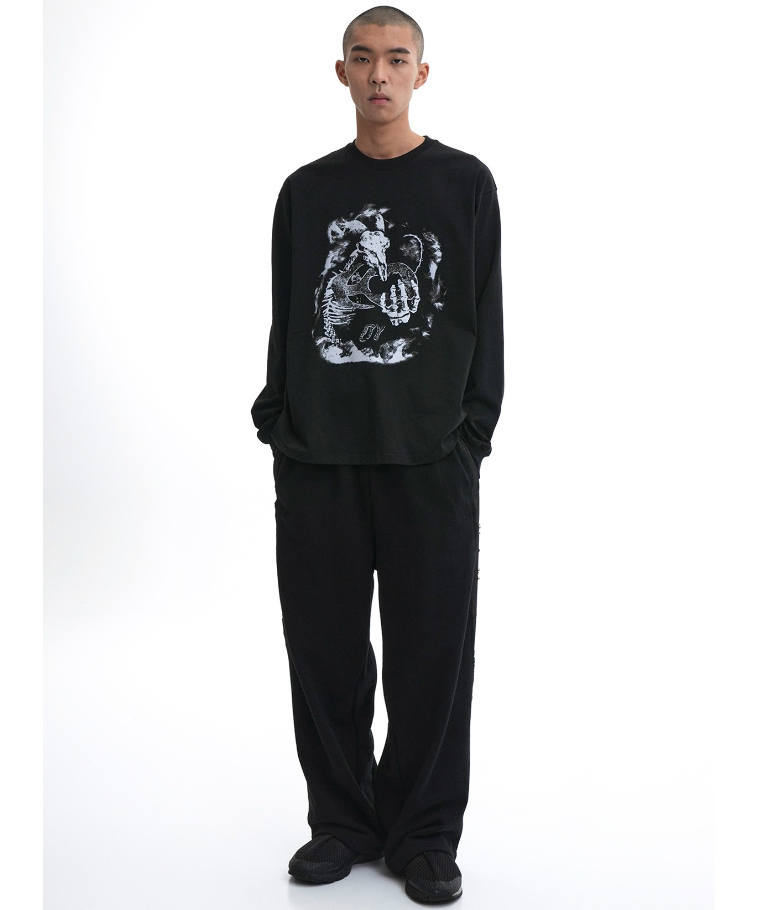 OY/オーワイ』 DRAGON LONG SLEEVE/ドラゴン長袖Tシャツ OY│A