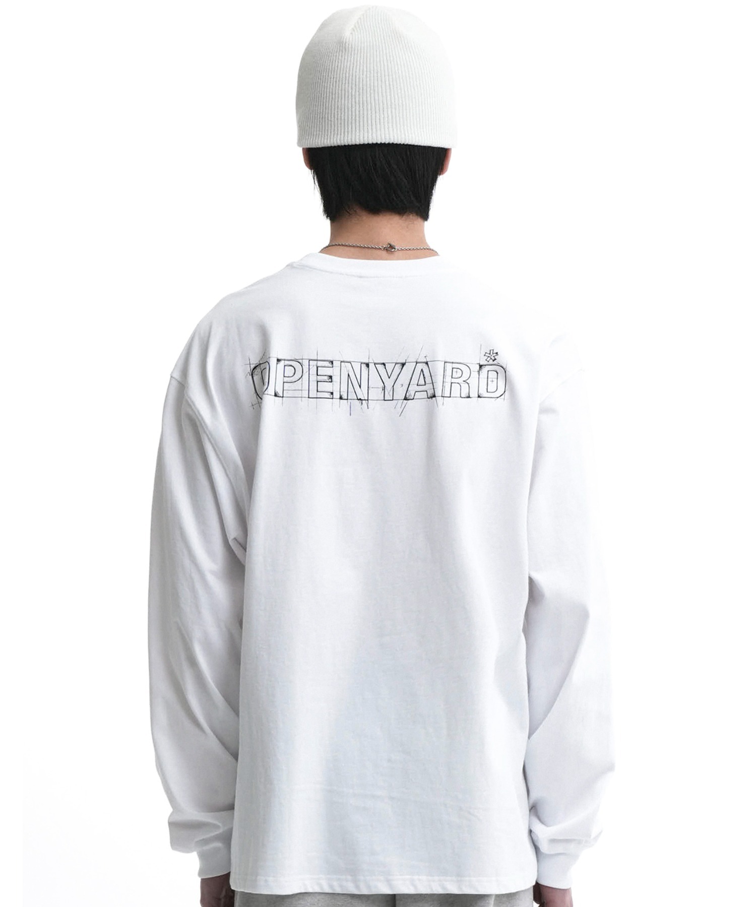 ★OY★T.S.L.F LONG SLEEVE-WHITE★正規品/韓国直送料込/人気 ☆OY☆BASIC LOGO LONG SLEEVE-WHITE☆正規品/韓国直送料込/人気