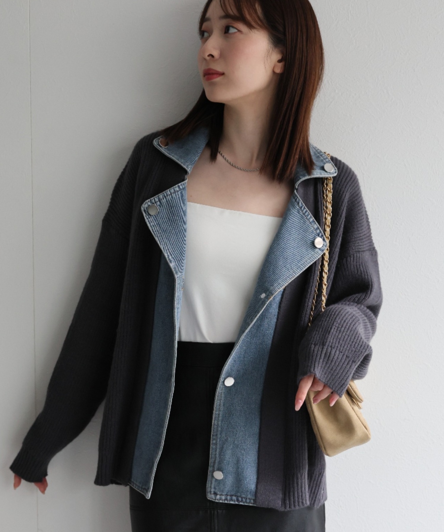 model:162cm　着用サイズ:F