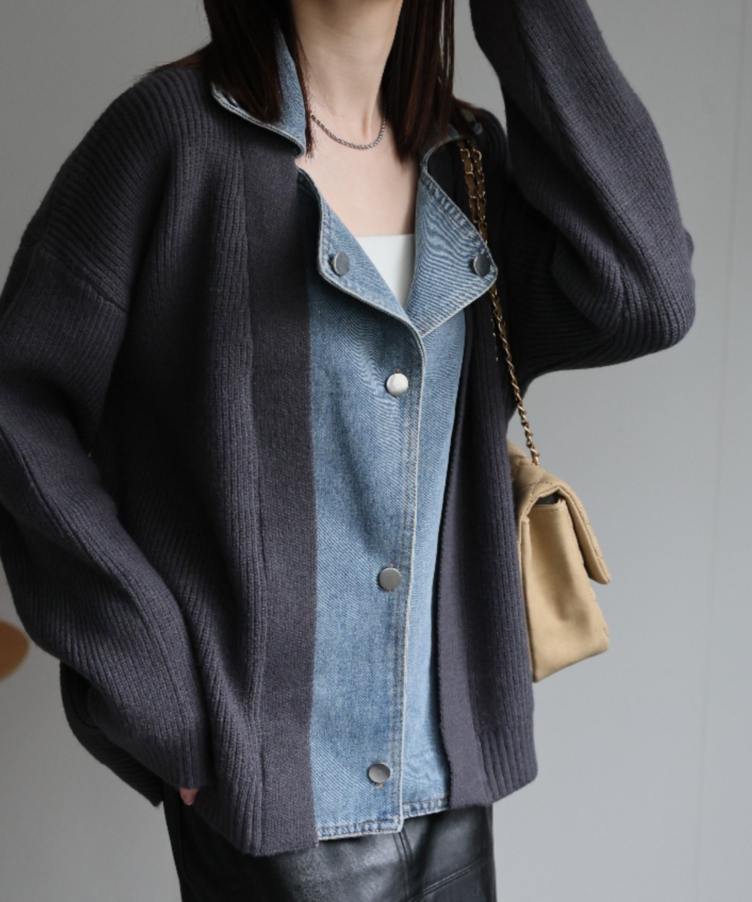 model:162cm　着用サイズ:F