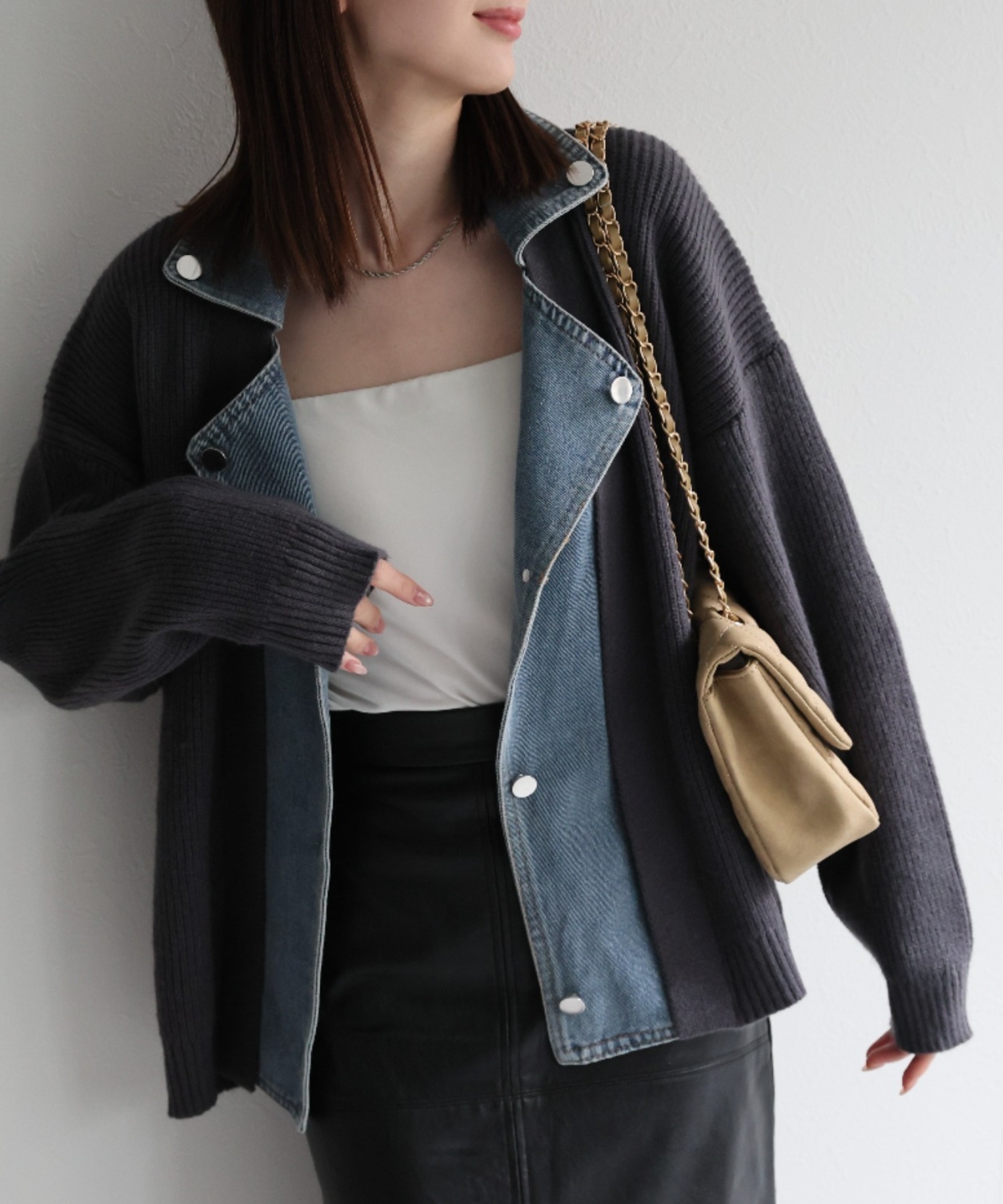 model:162cm　着用サイズ:F