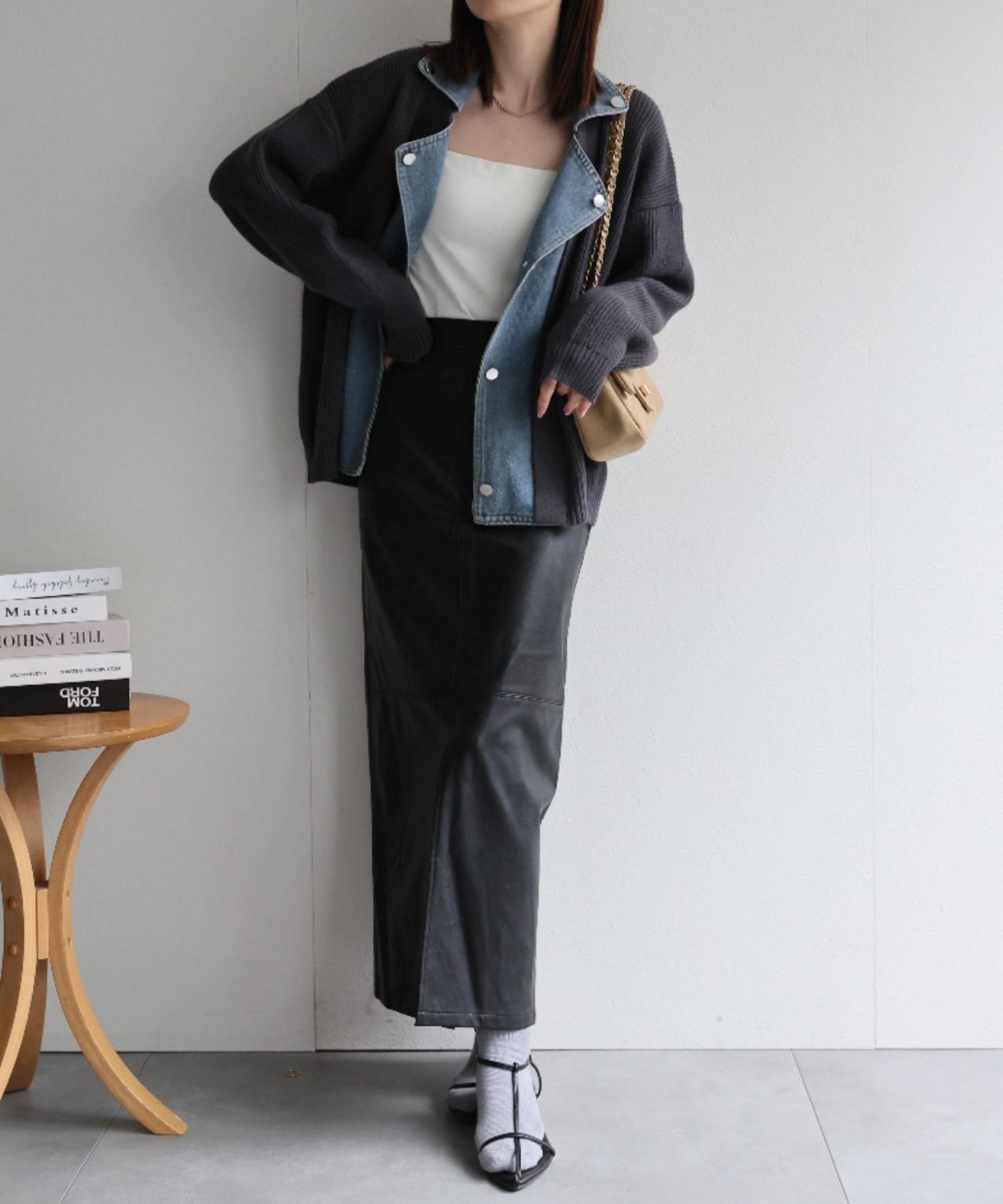 model:162cm　着用サイズ:F