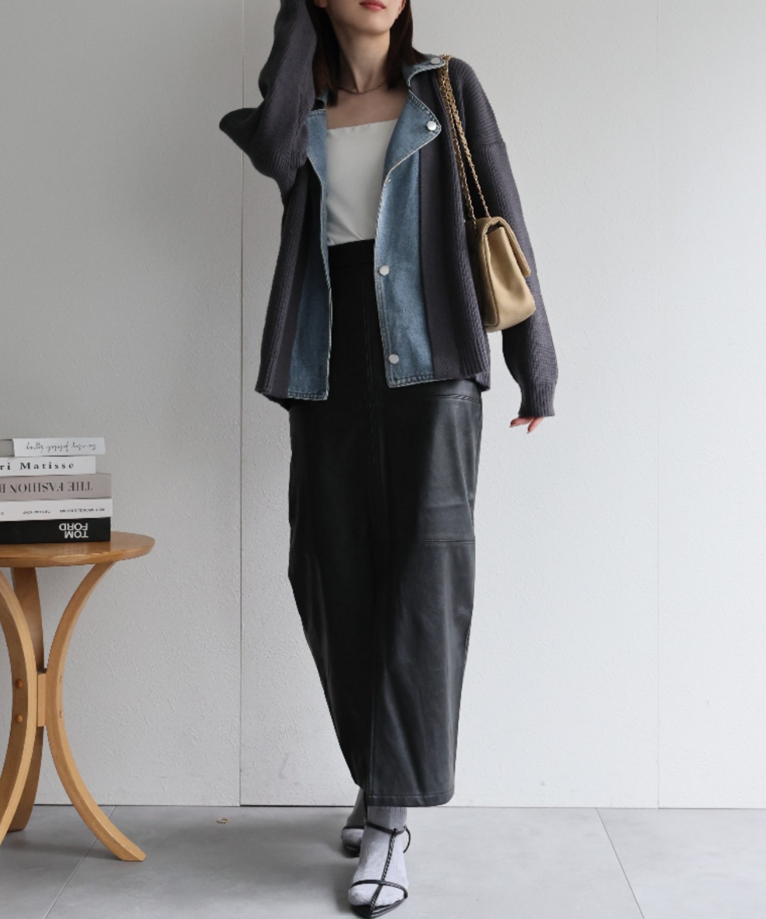 model:162cm　着用サイズ:F
