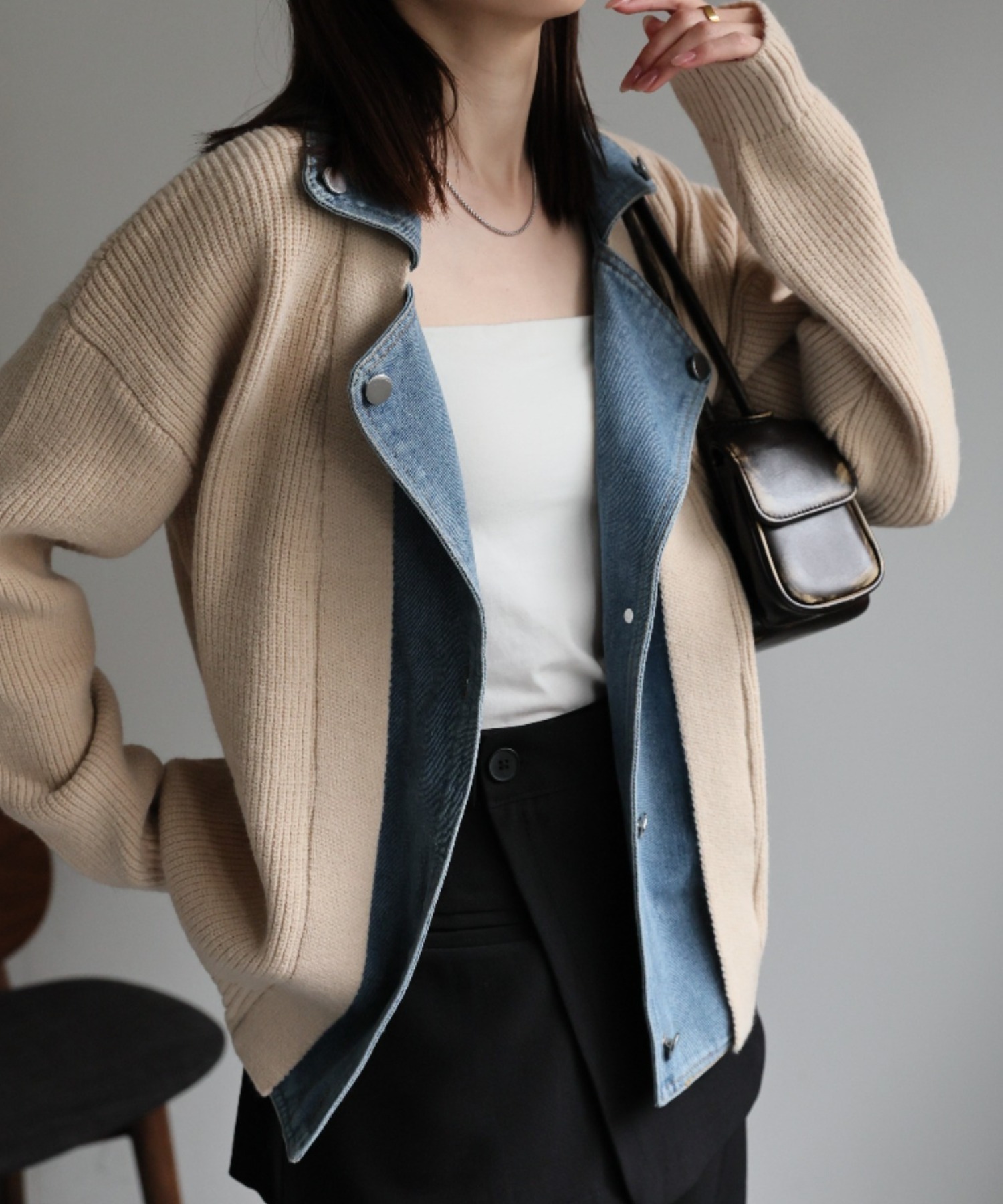 model:162cm　着用サイズ:F