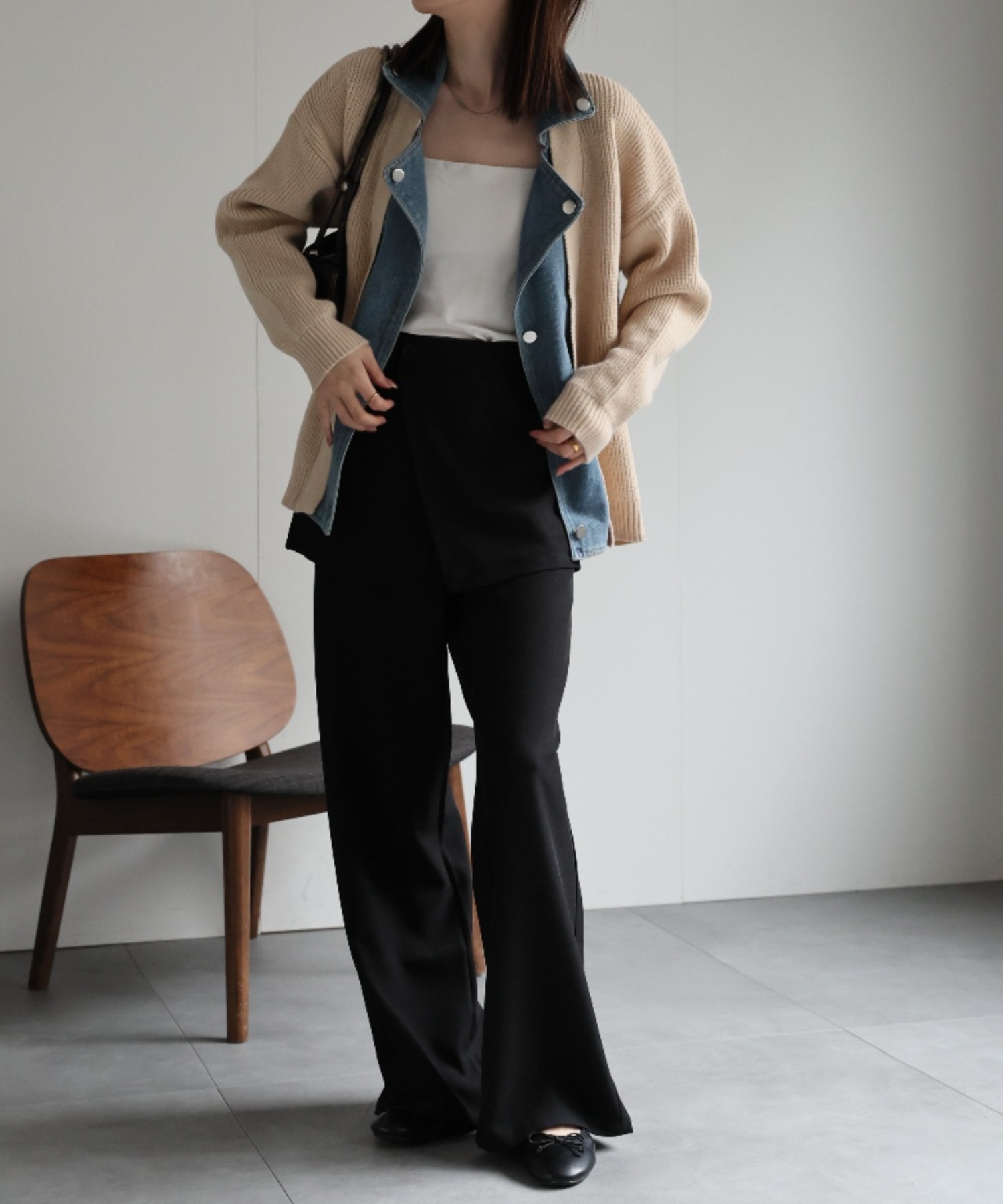 model:162cm　着用サイズ:F