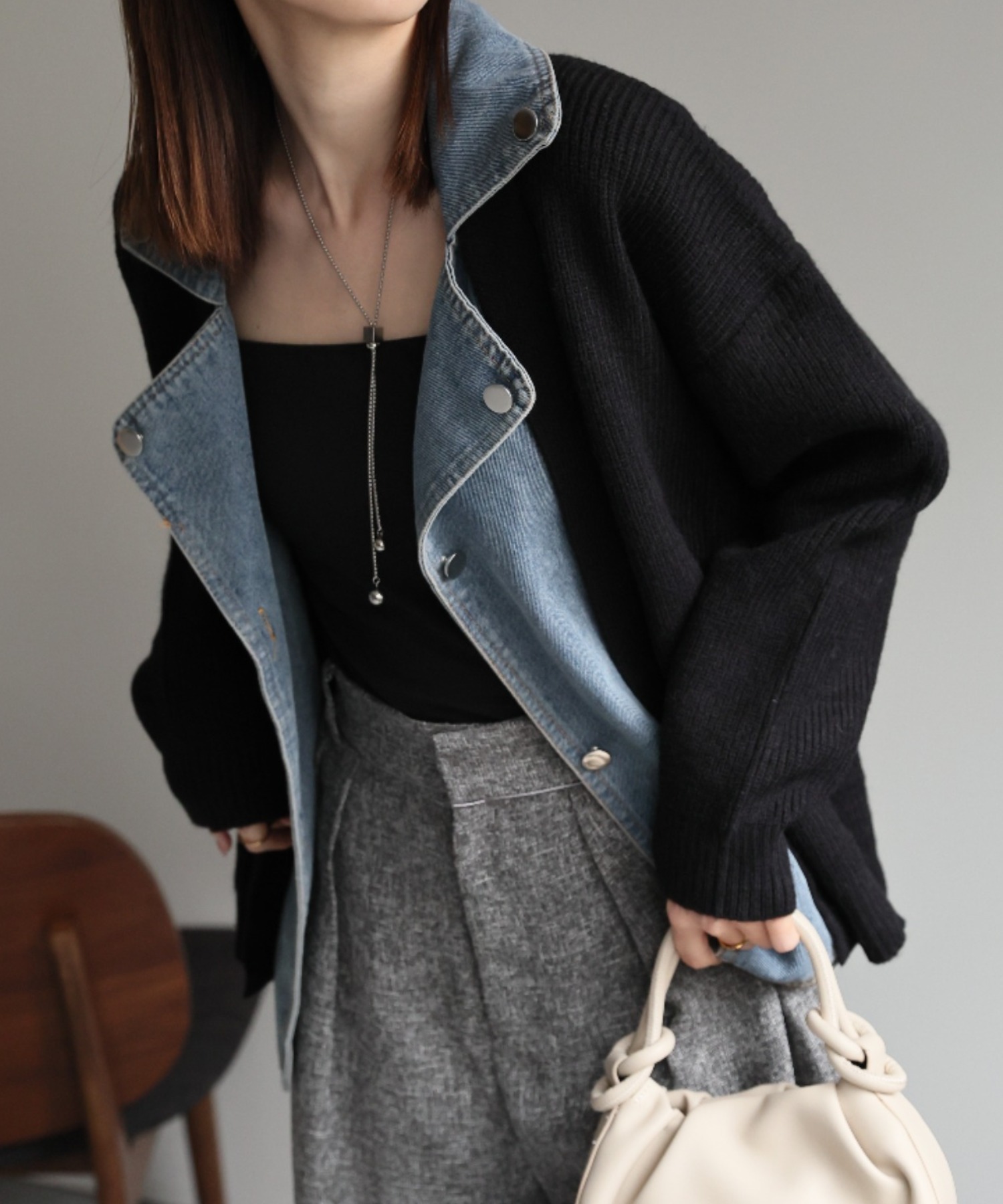 model:162cm　着用サイズ:F