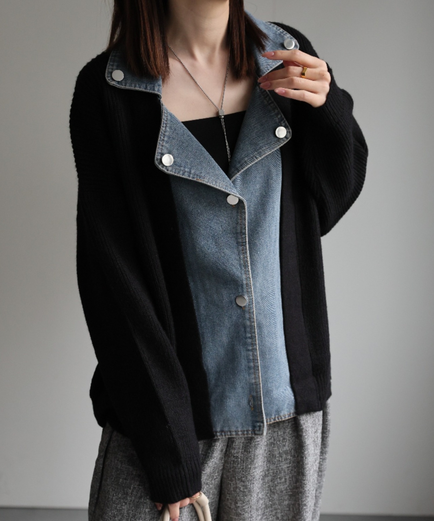model:162cm　着用サイズ:F