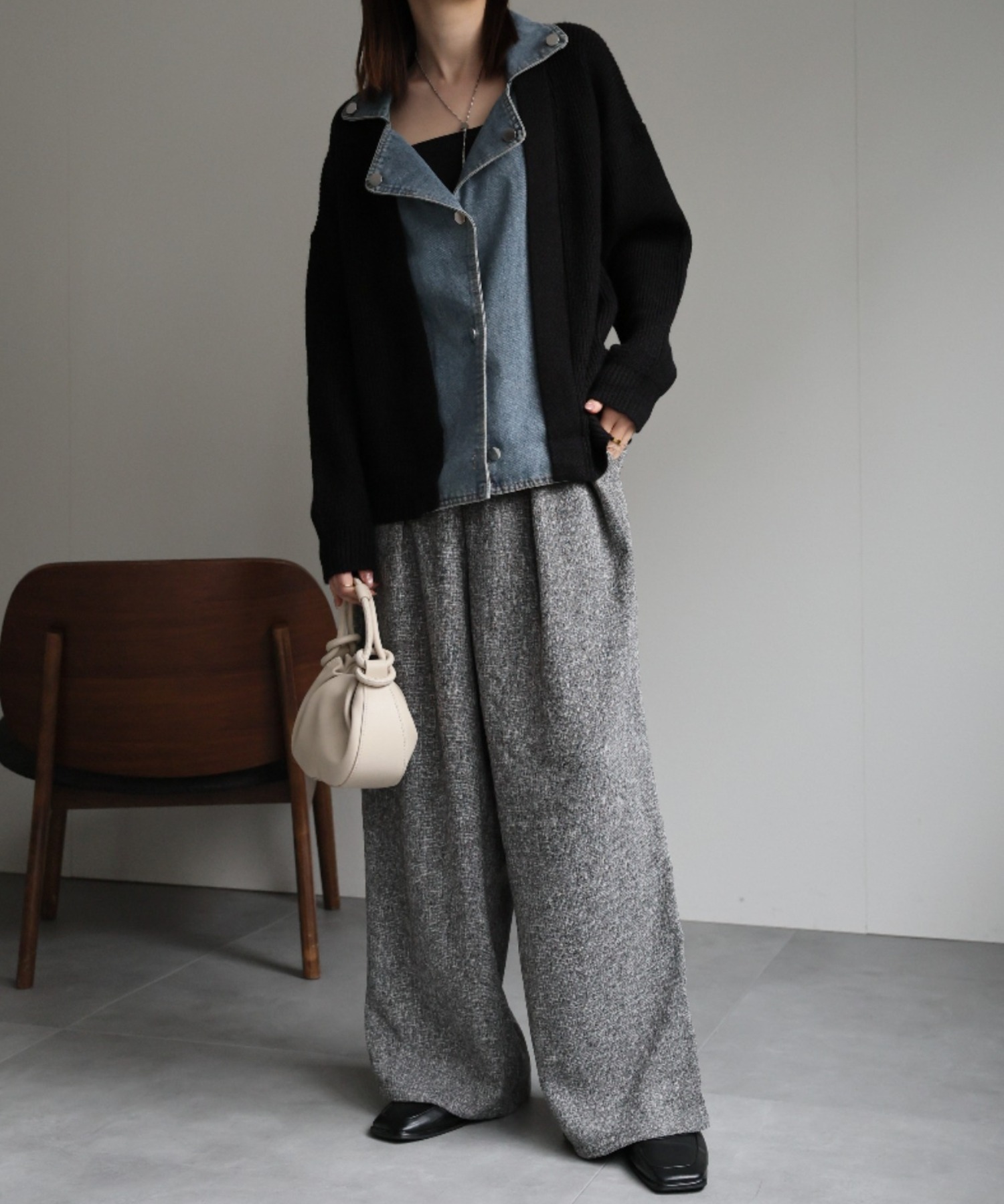 model:162cm　着用サイズ:F
