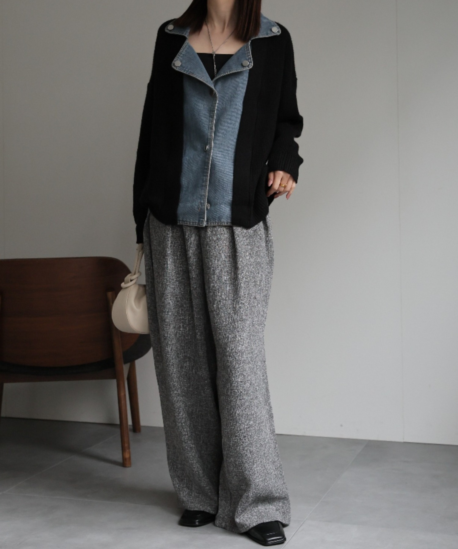model:162cm　着用サイズ:F