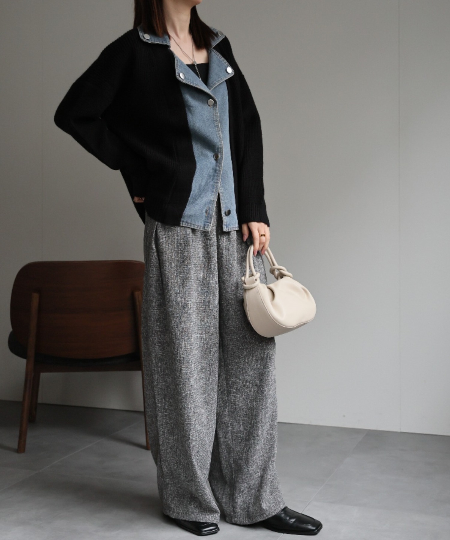 model:162cm　着用サイズ:F