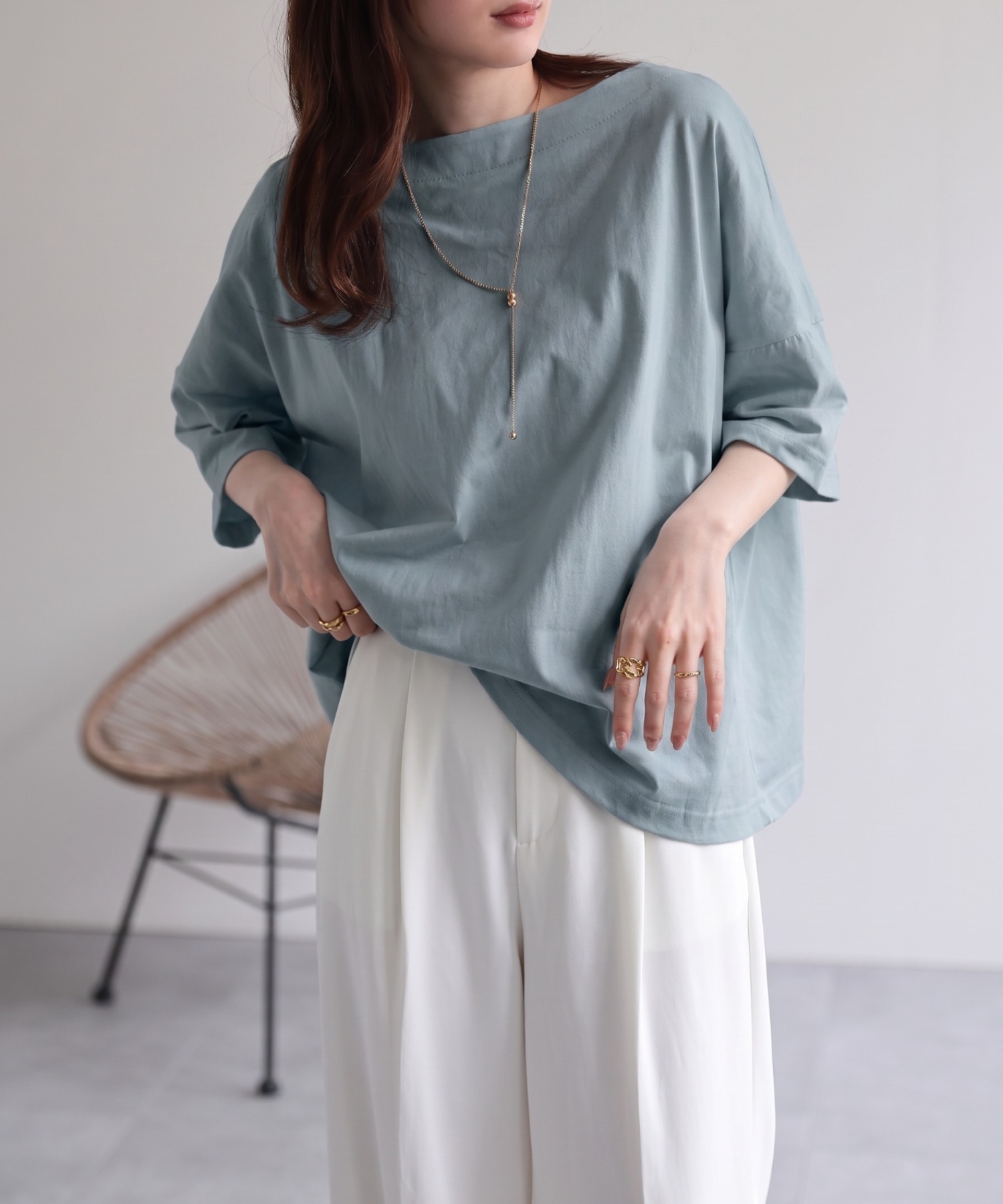 model：162cm 着用サイズ：F