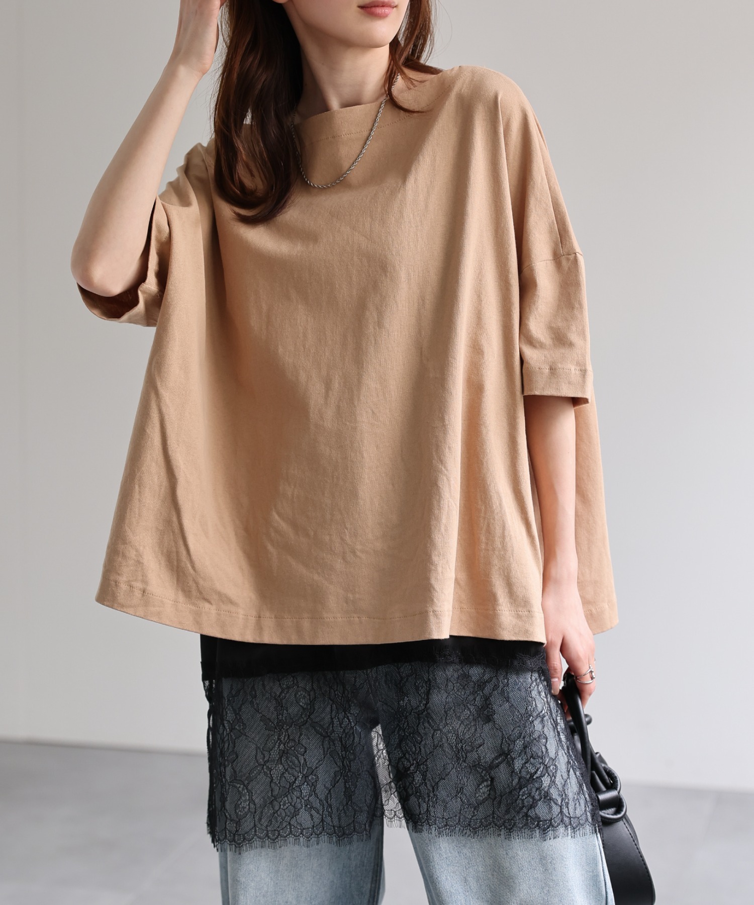 model：162cm 着用サイズ：F
