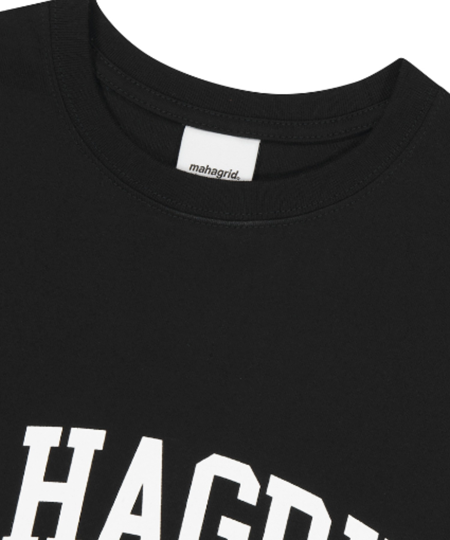 [ MAHAGRID]★25SS★韓国人気★OFF SHOULDER RAGLAN TEE mahagrid/マハグリッド』VARSITY LOGO SLEEVELESS TEE/バー