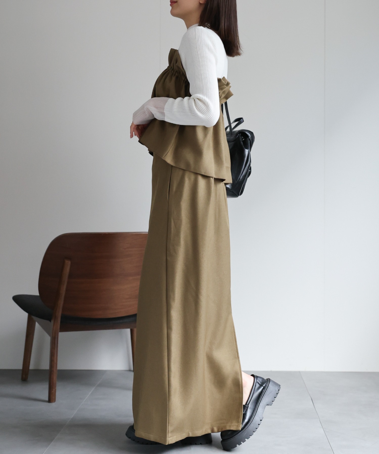 model：162cm 着用サイズ：F