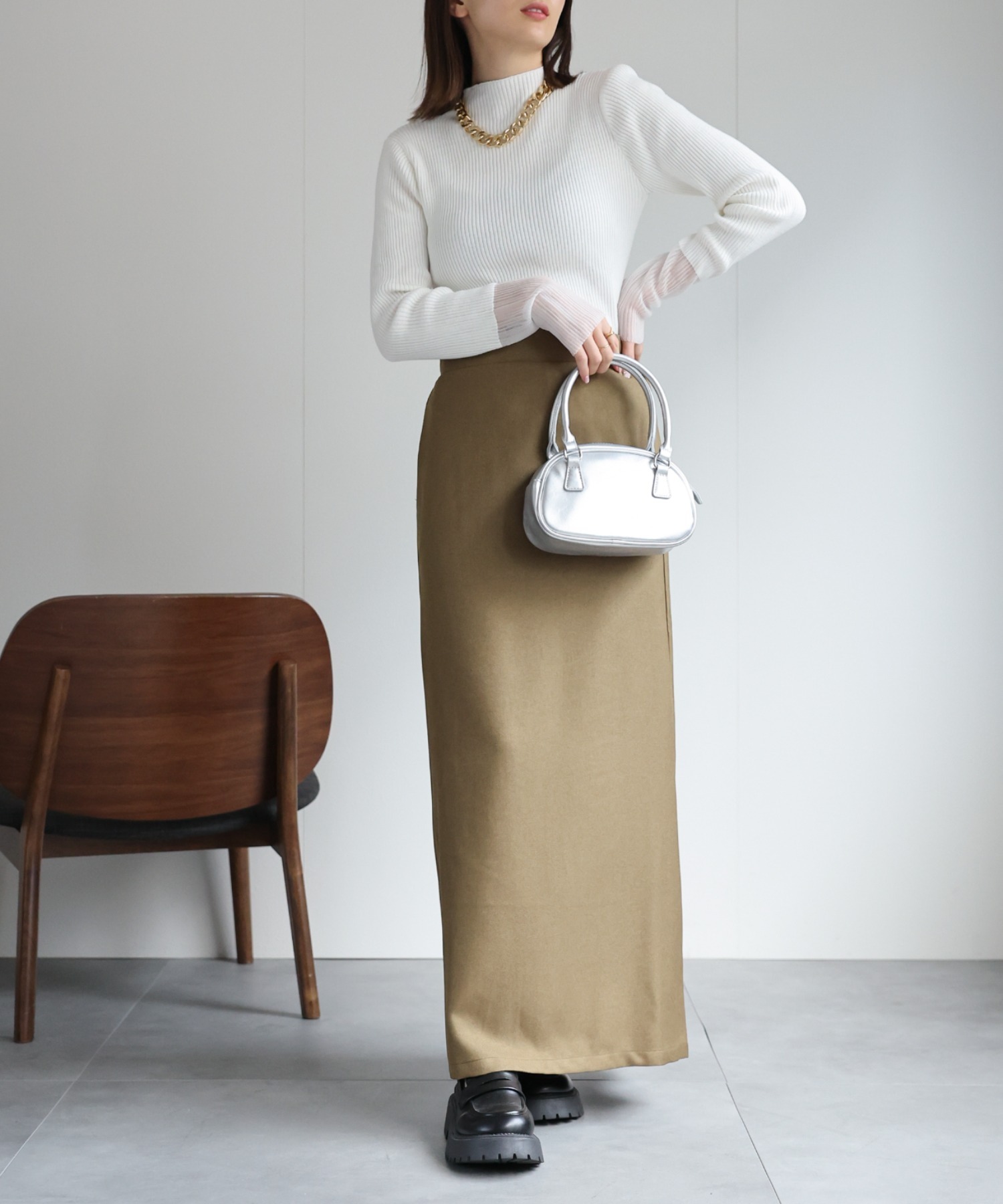 model：162cm 着用サイズ：F