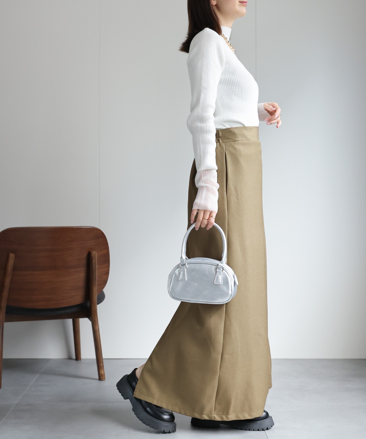model：162cm 着用サイズ：F
