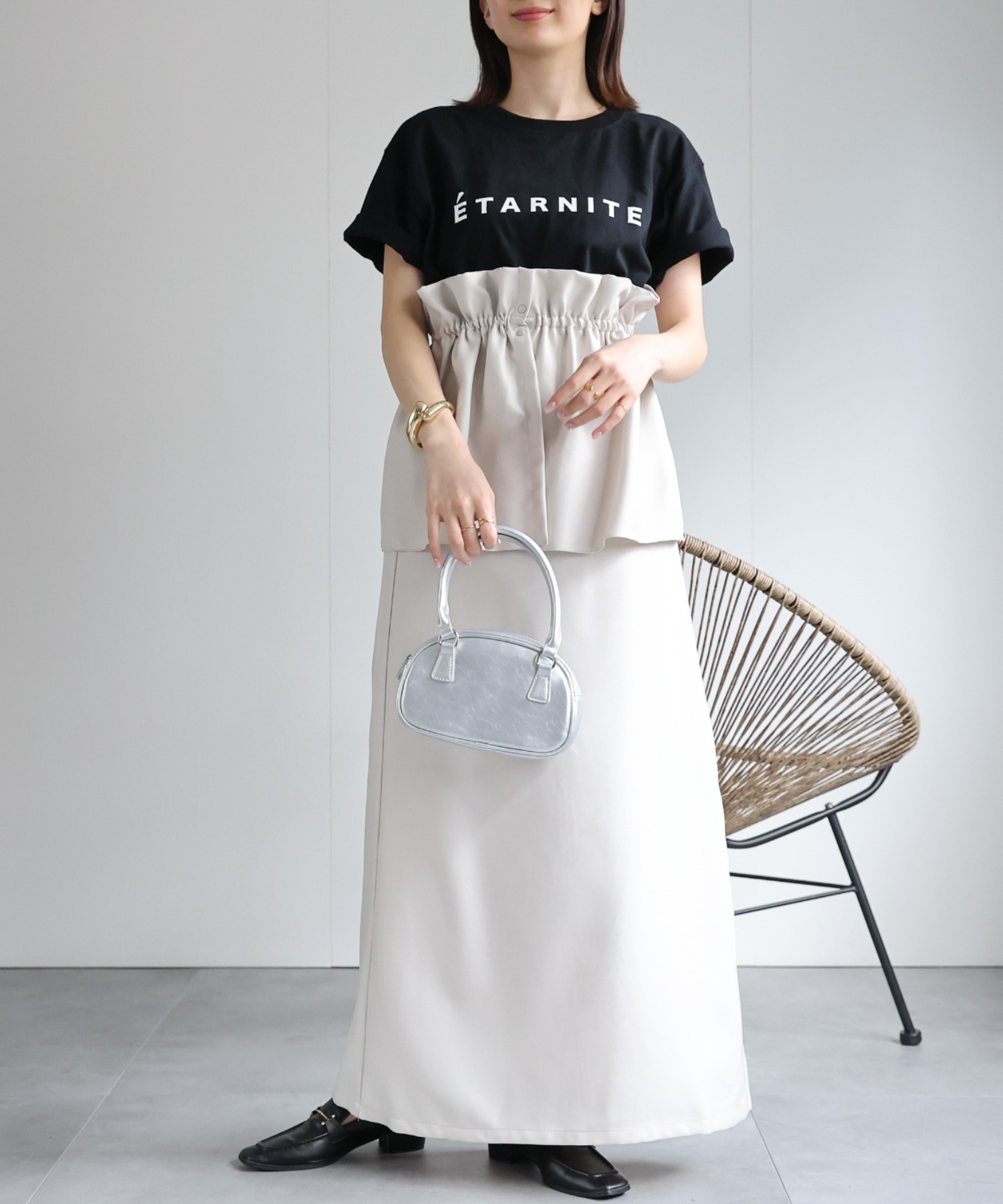 model：162cm 着用サイズ：F