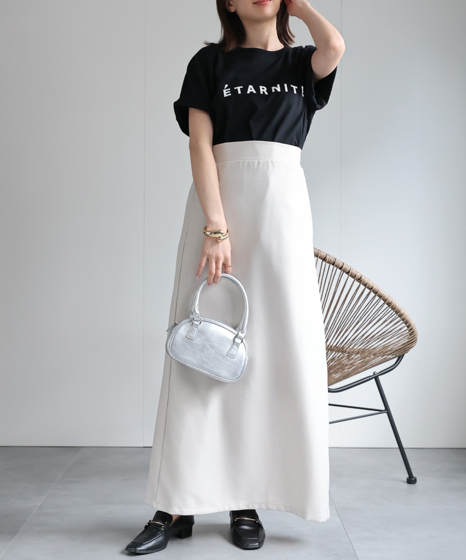 model：162cm 着用サイズ：F