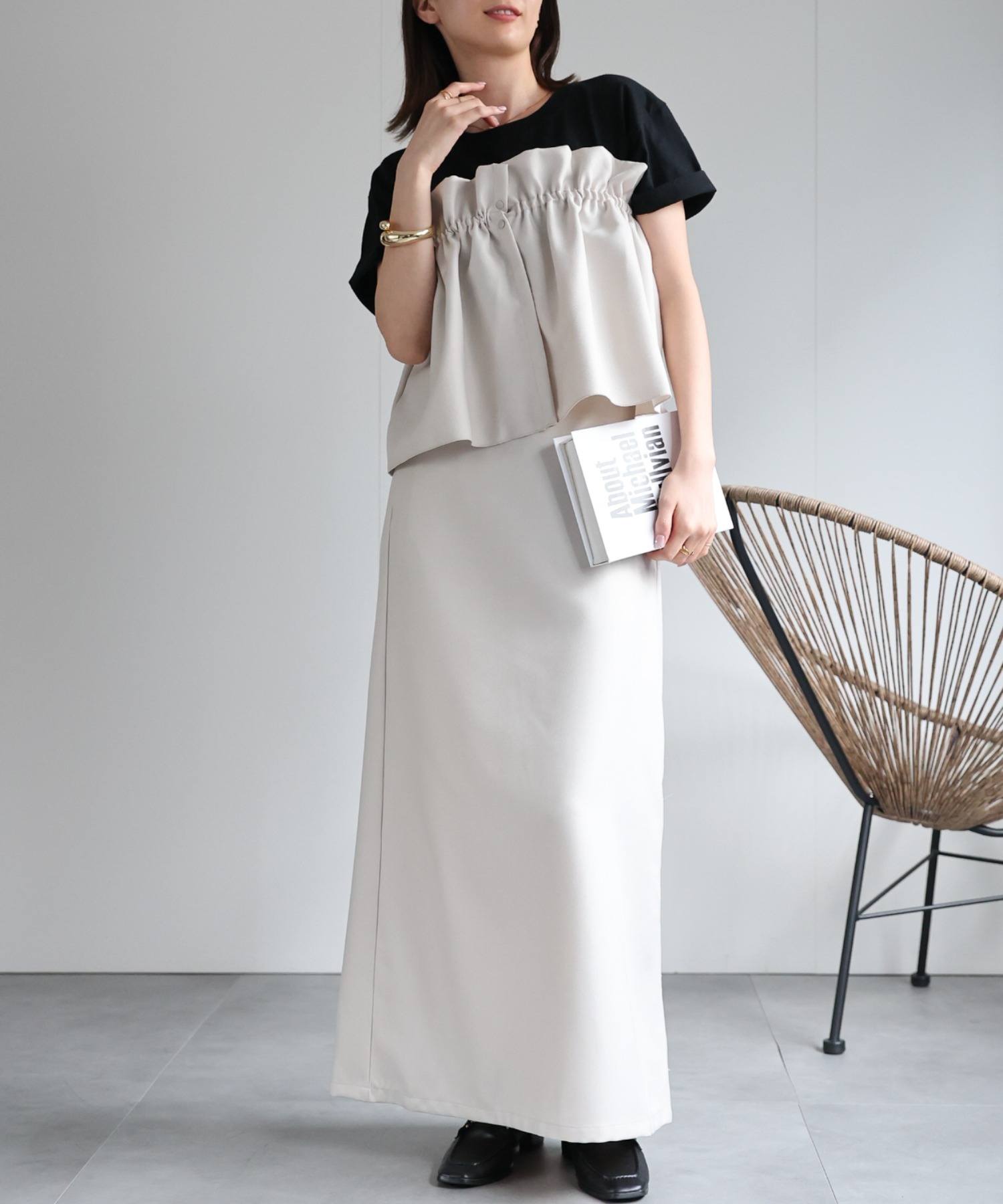 model：162cm 着用サイズ：F