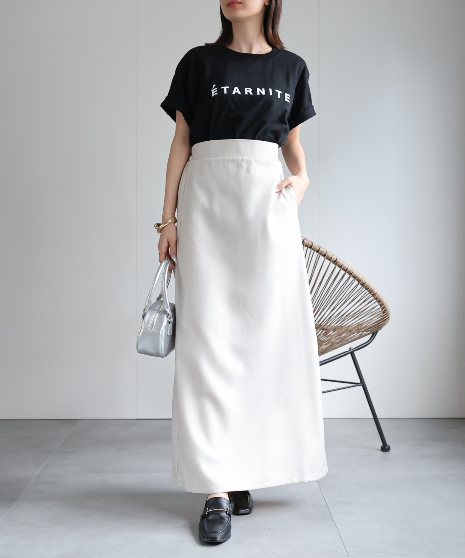 model：162cm 着用サイズ：F