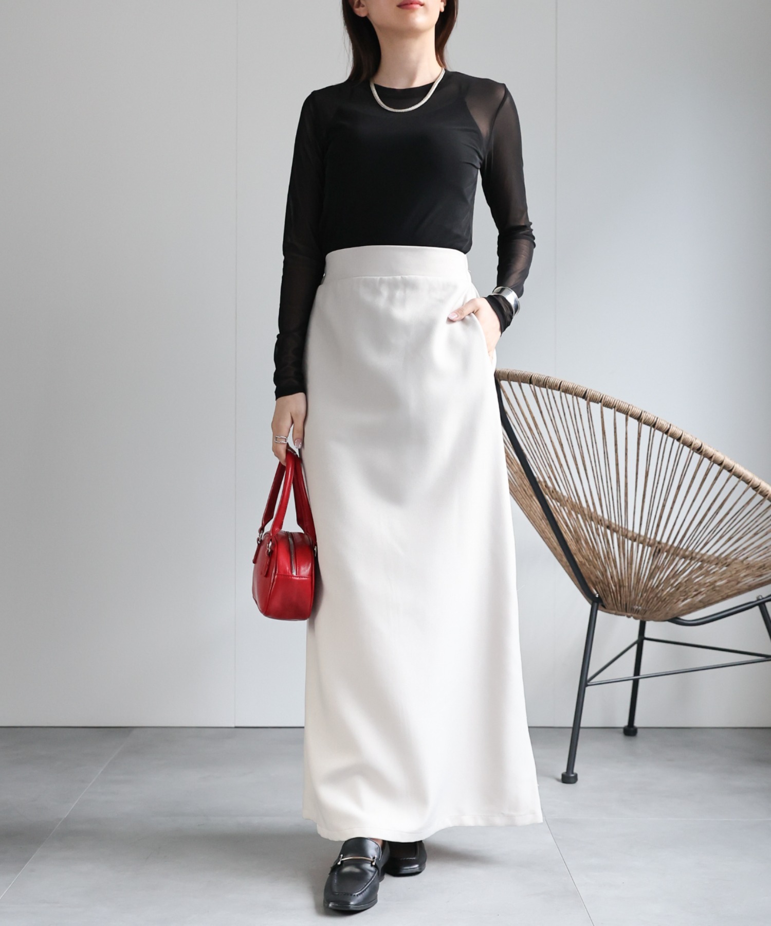 model：162cm 着用サイズ：F