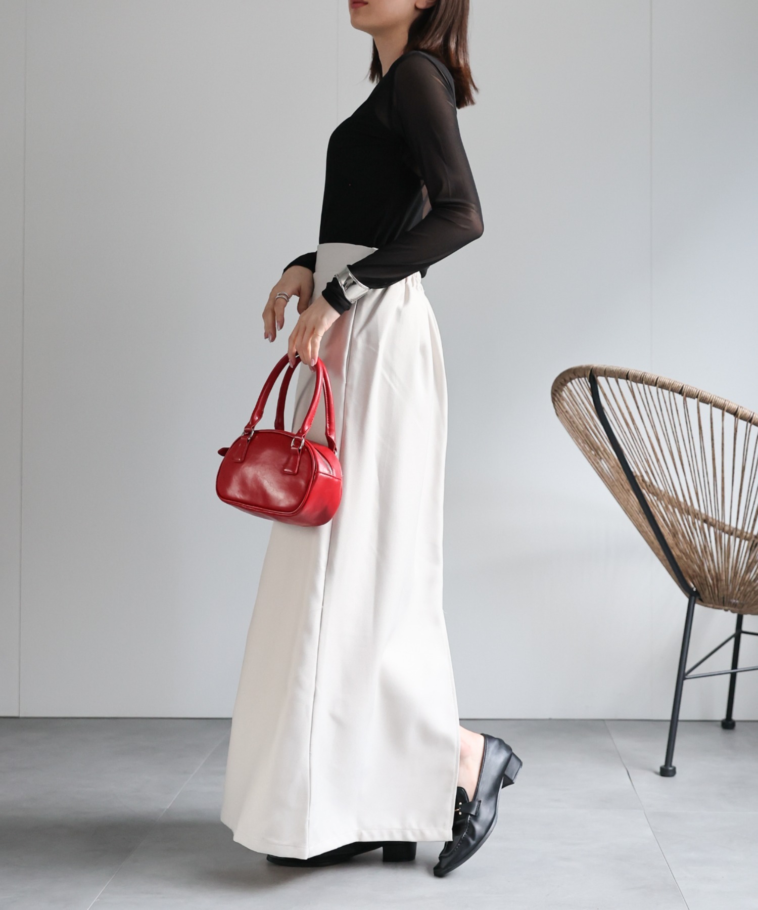 model：162cm 着用サイズ：F