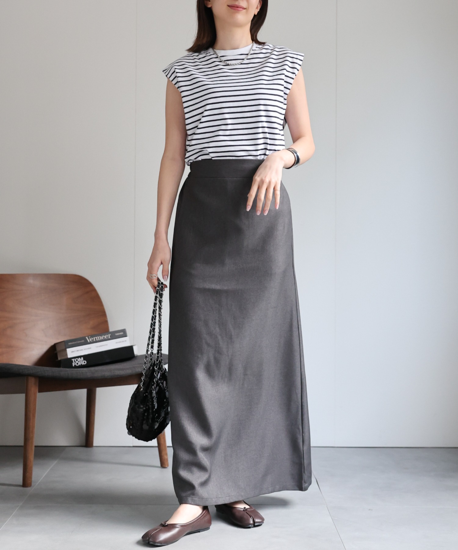 model：162cm 着用サイズ：F