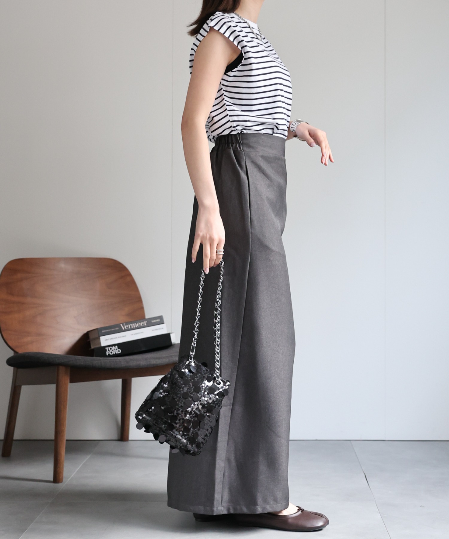 model：162cm 着用サイズ：F