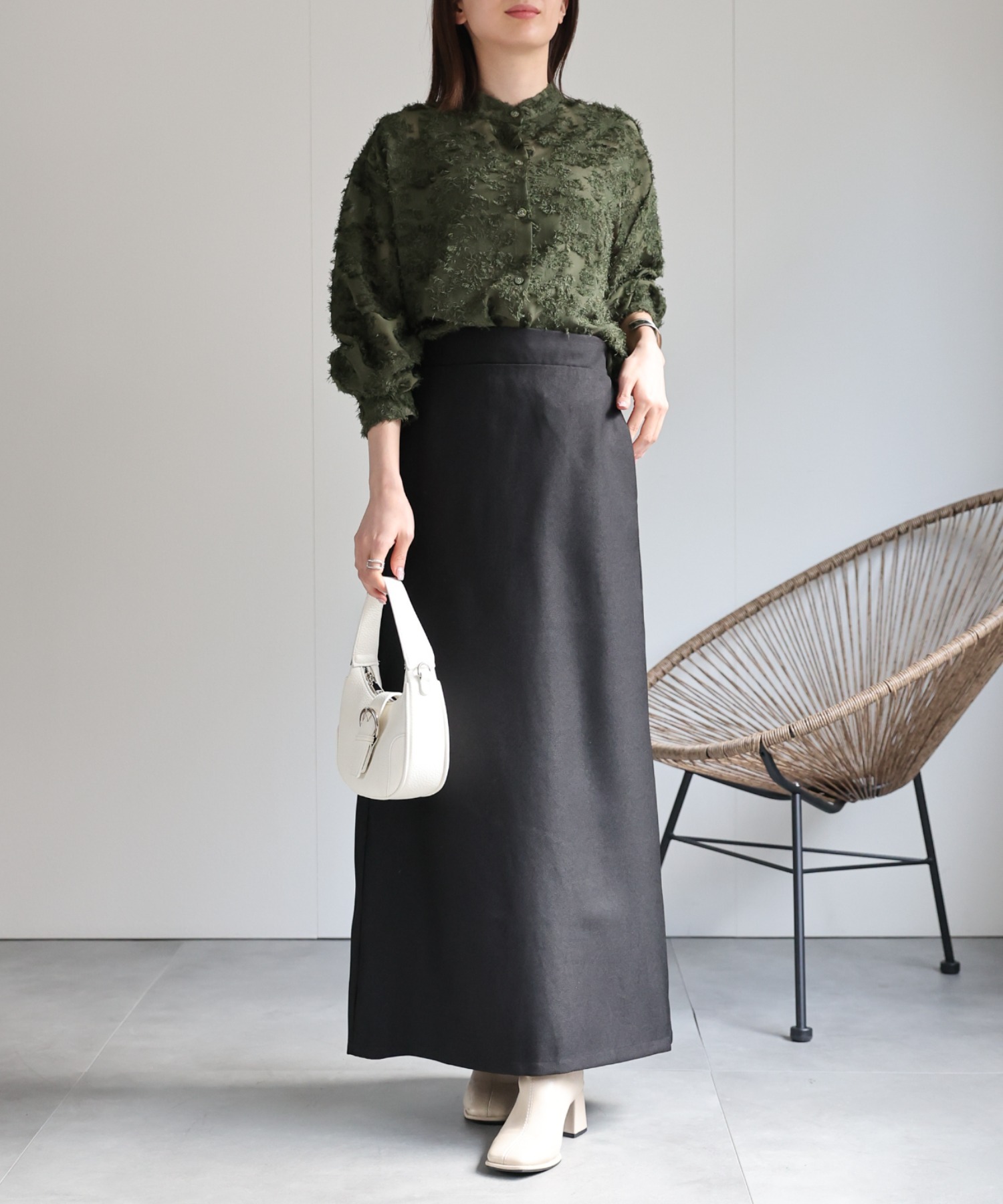 model：162cm 着用サイズ：F