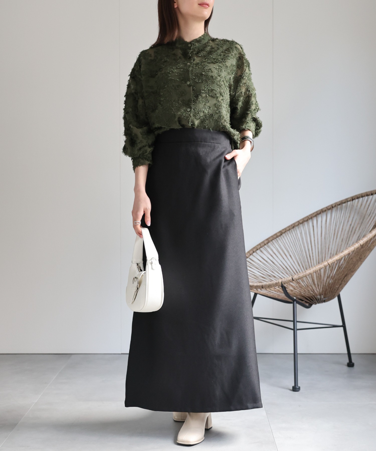 model：162cm 着用サイズ：F