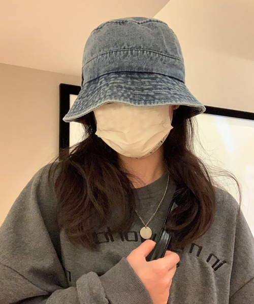 韓国 aeae デニム 帽子 SAFARI BUCKET HAT 今期 AEAE☆韓国☆人気☆SAFARI BUCKET HAT バケハ 3色/追跡あり
