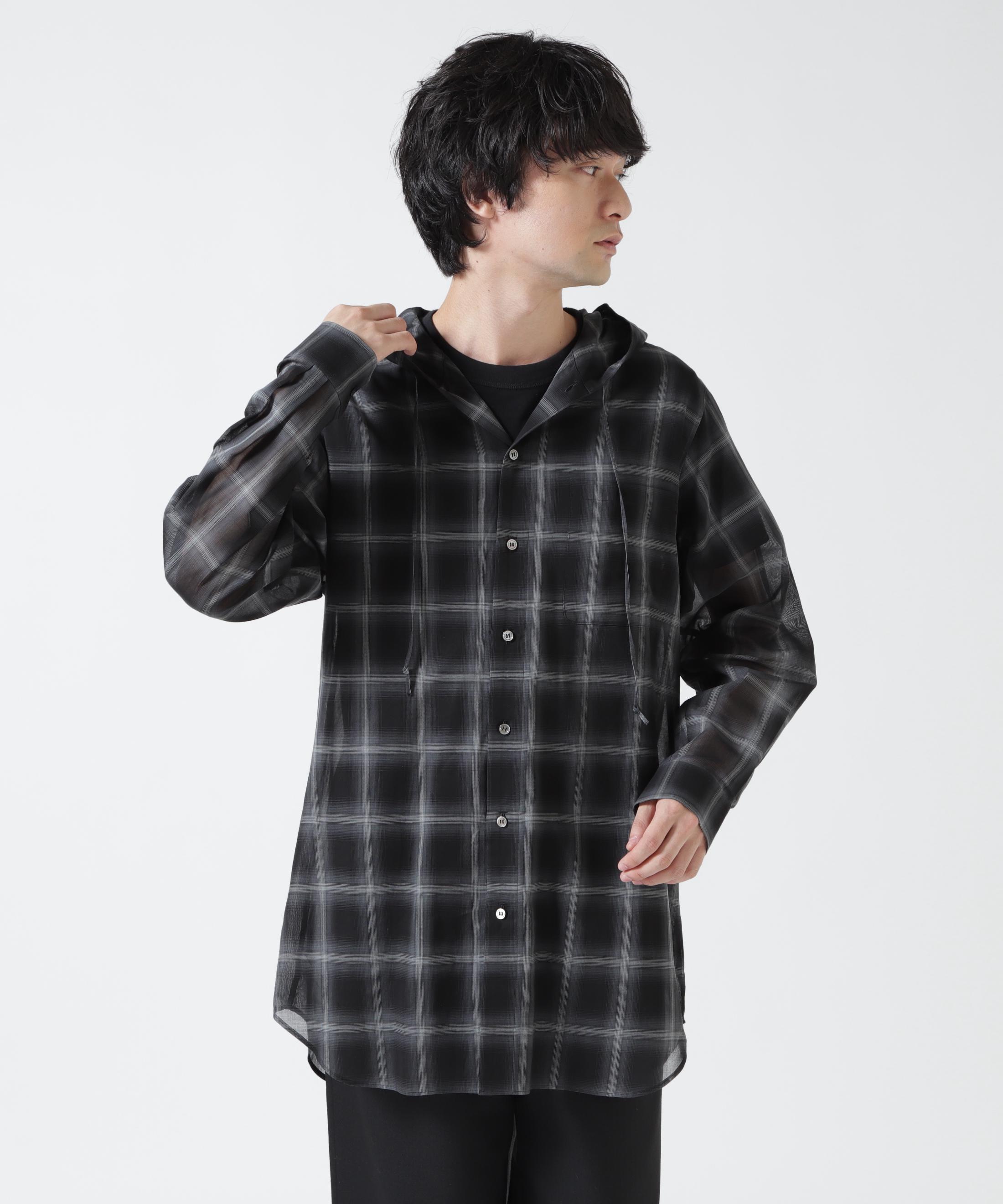 Toironier/Towaronie Sheer Hooded Shirts — прозрачная худ-рубашка