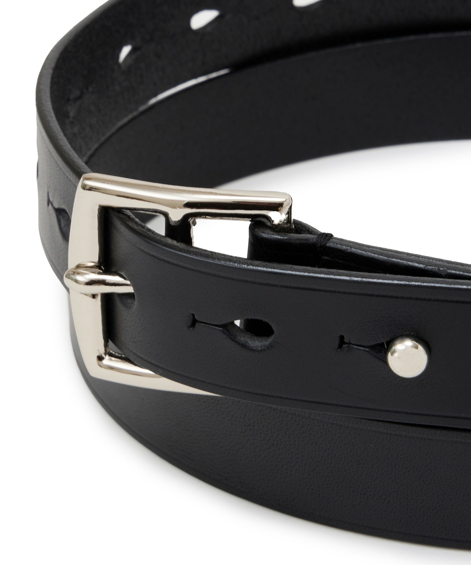 N.HOOLYWOOD(エヌ・ハリウッド) カウレザー ベルト 黒 BELT N.HOOLYWOOD│N-HOOLYWOOD.COM