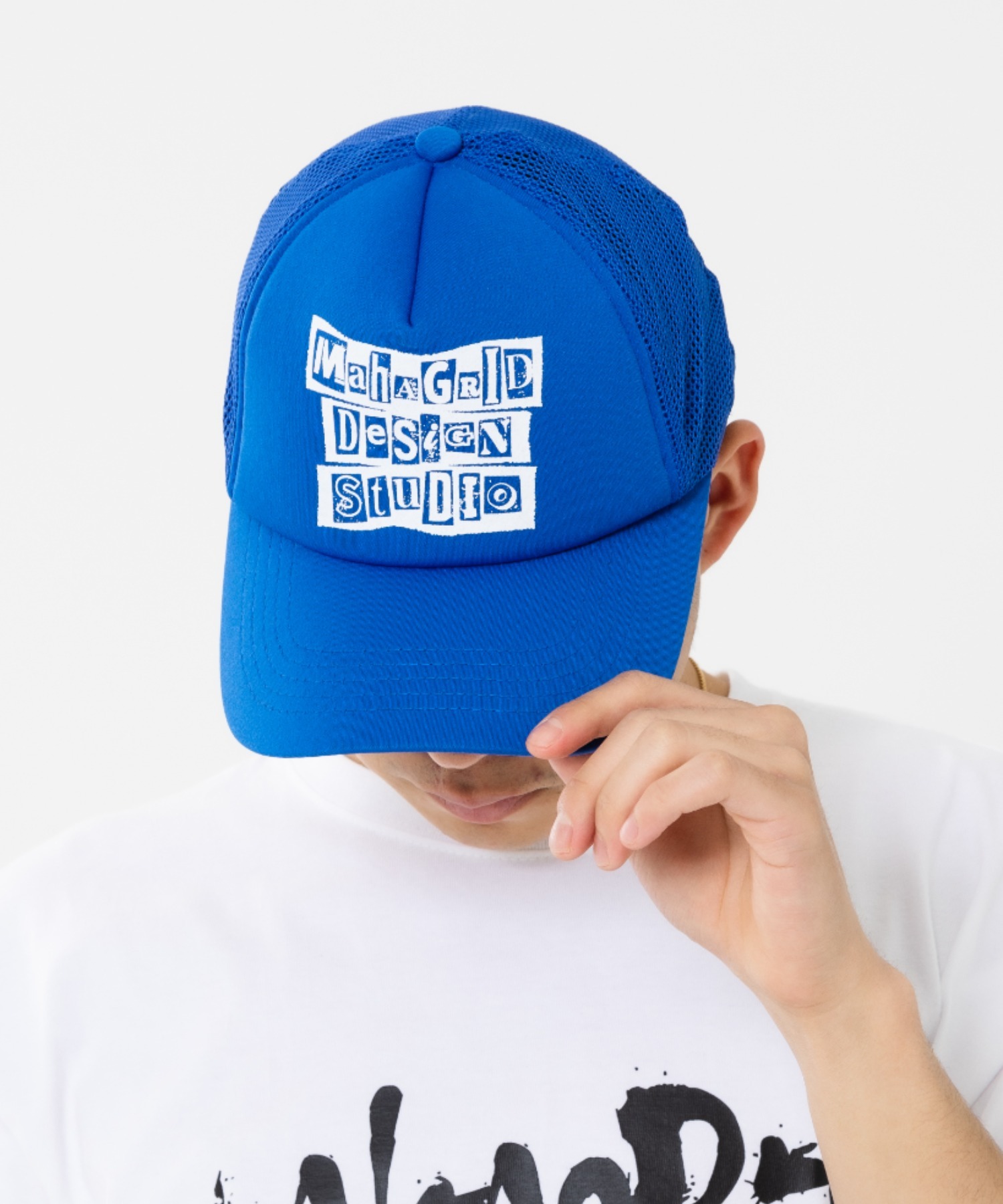 【mahagrid】23SS★ RANSOM NOTE TRUCKER CAP 73625365b_34_d_500.jpg