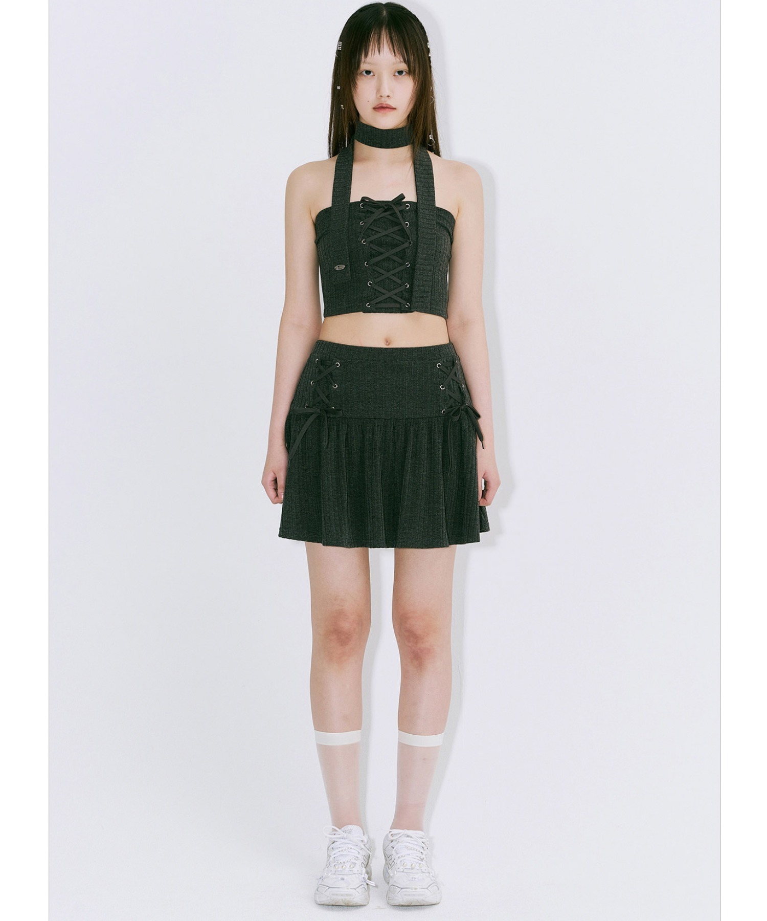 A'GEM/9 × .kom『NIIER NOR/ニア ノア』 『韓国ブランドセレクト/韓国ブランドセレクト』 LACE-UP BALLET  SKIRT/レースアップ バレエスカート 韓国ブランドセレクト│A'GEM/9×.KOM【公式】｜韓国・ストリートブランド通販サイト エージェムナイン  ドットケーオーエム