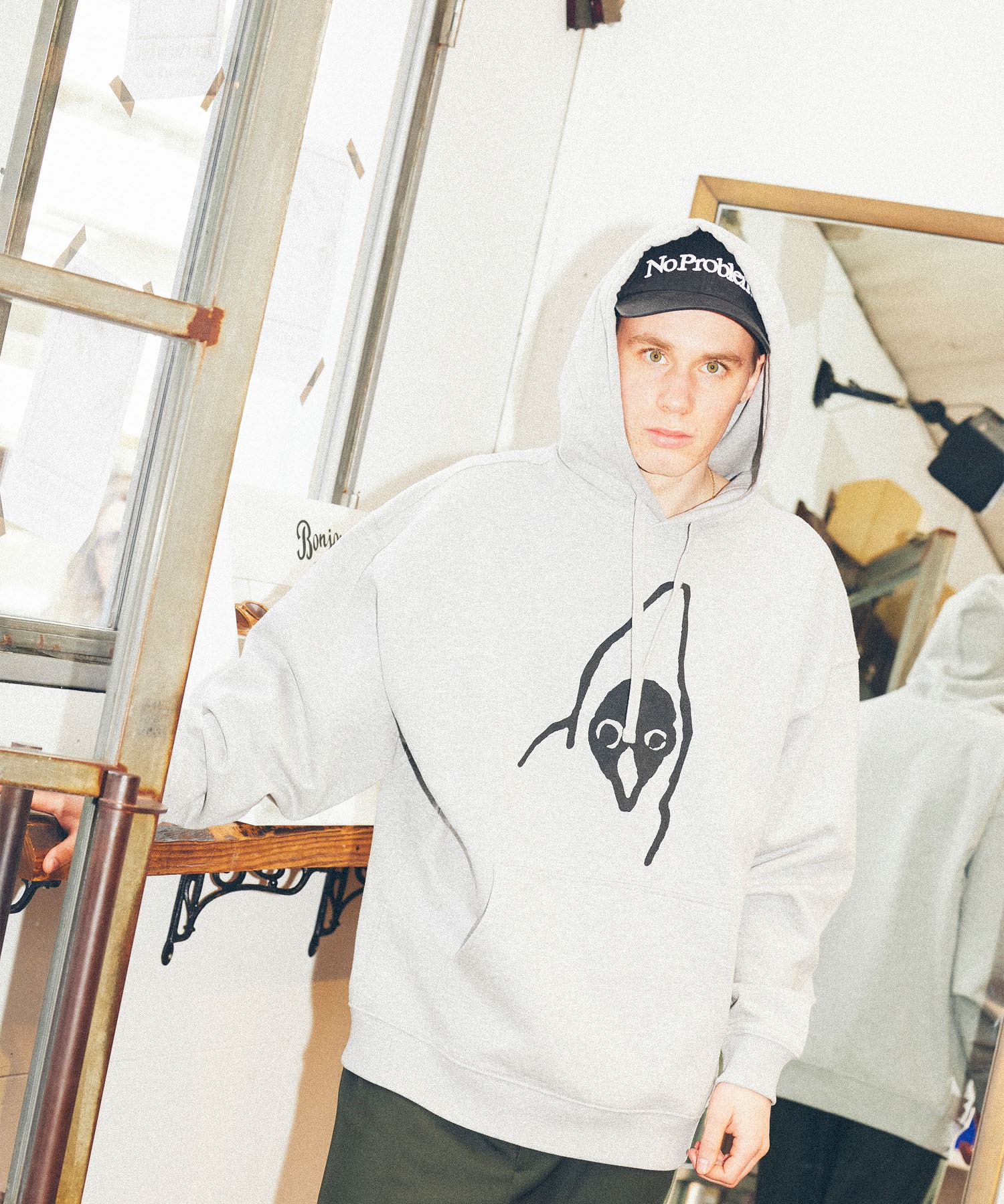 【IDEA】 ムーミンプルオーバースウェットパーカ IDEA/アイデア】 MOOMIN MISCHIEF HOODIE ムーミンプルオーバー