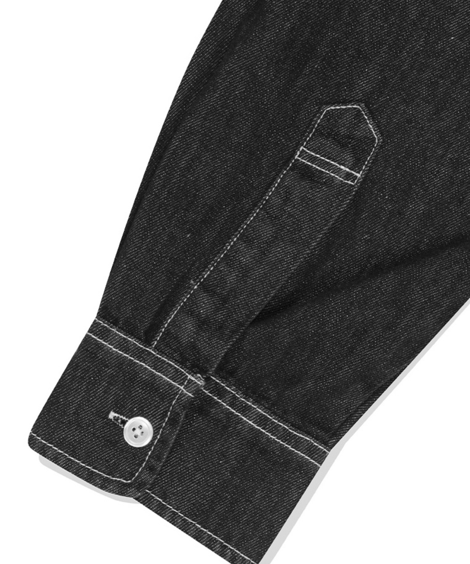 mahagrid/マハグリッド』STITCHED DENIM SHIRT/ステッチデニム シャツ