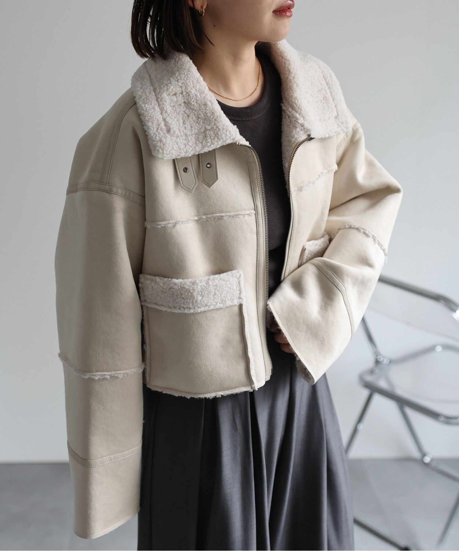 model：162cm 着用サイズ：FREE
