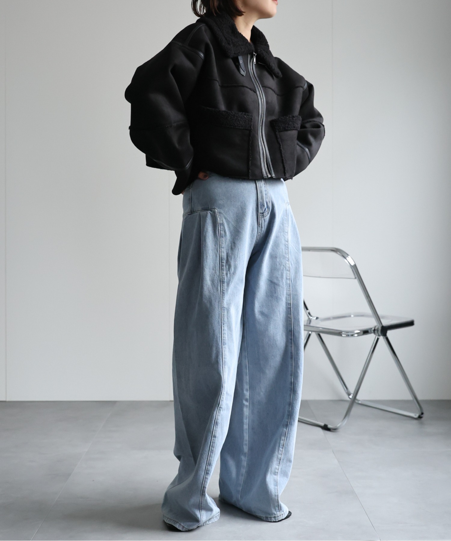 model：162cm 着用サイズ：FREE