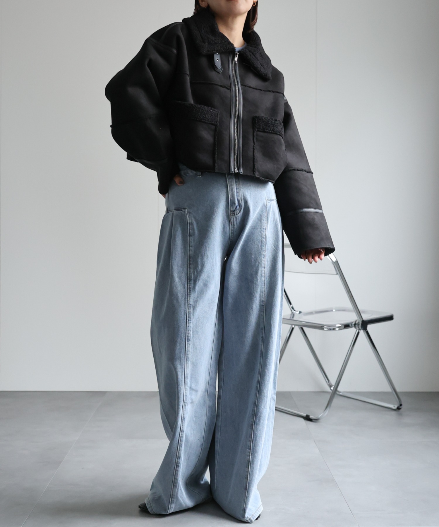 model：162cm 着用サイズ：FREE