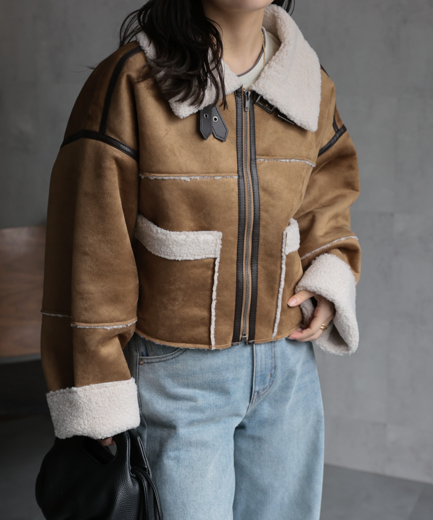 model：156cm 着用サイズ：FREE