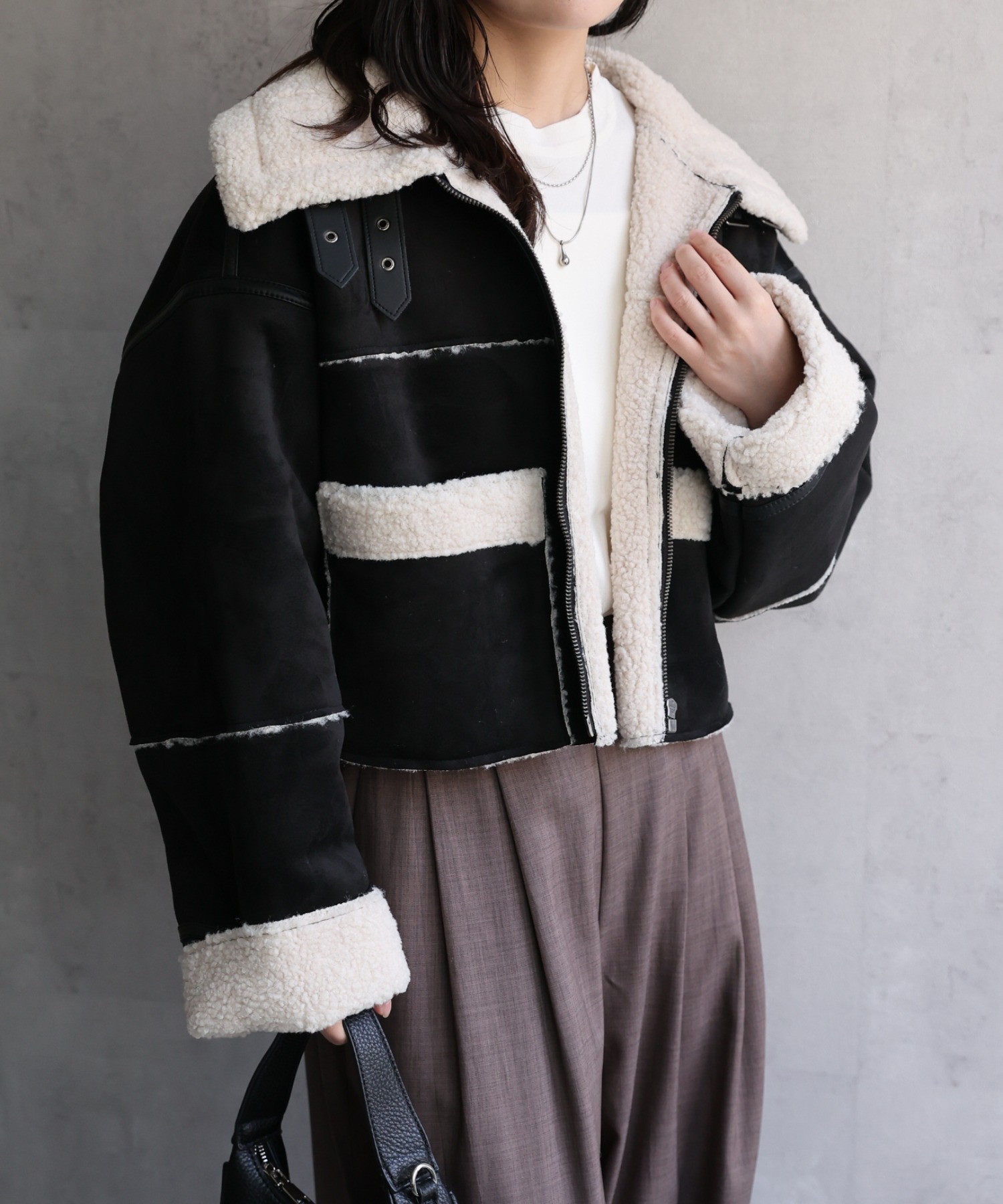 model：156cm 着用サイズ：FREE