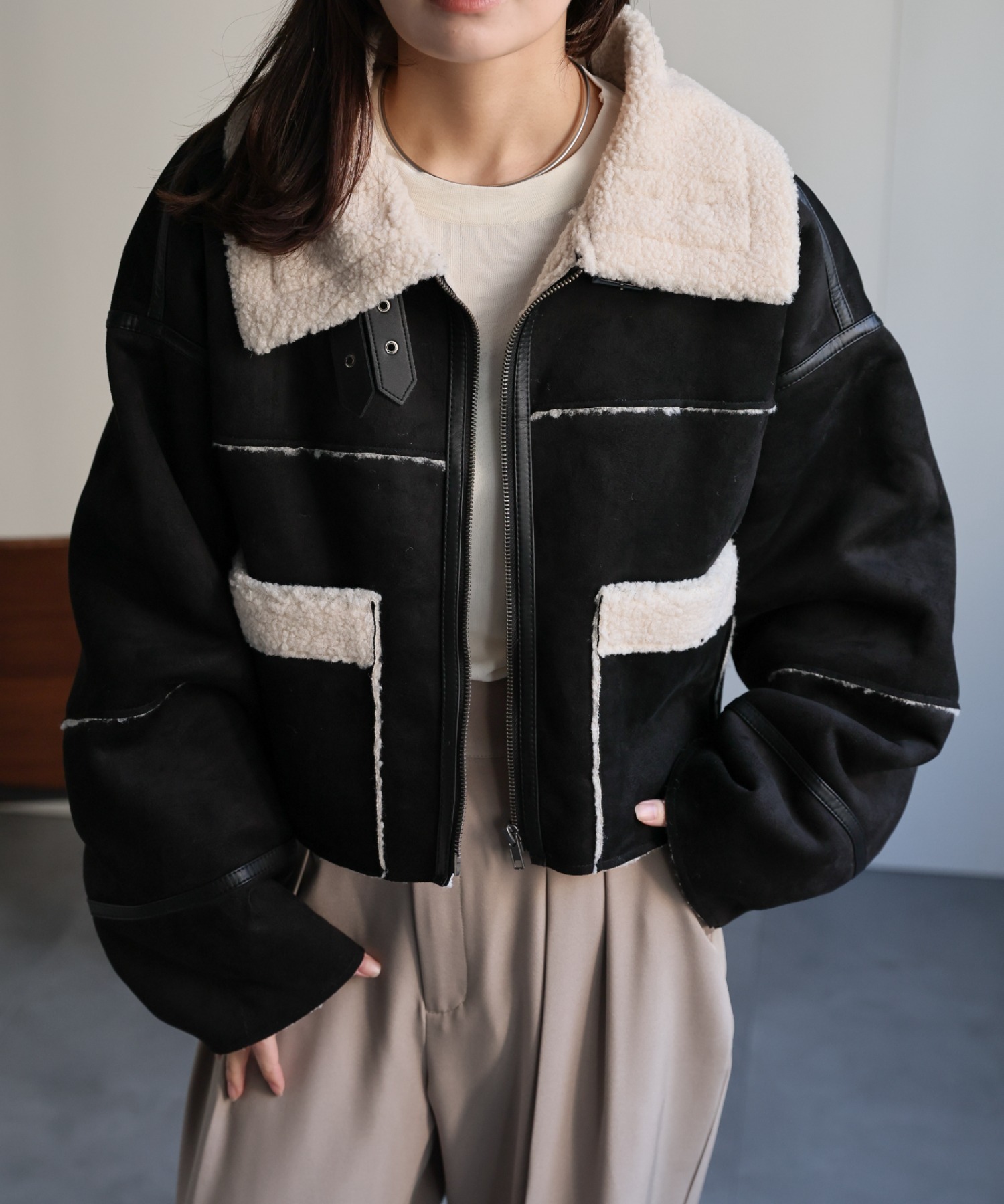 model：156cm 着用サイズ：FREE